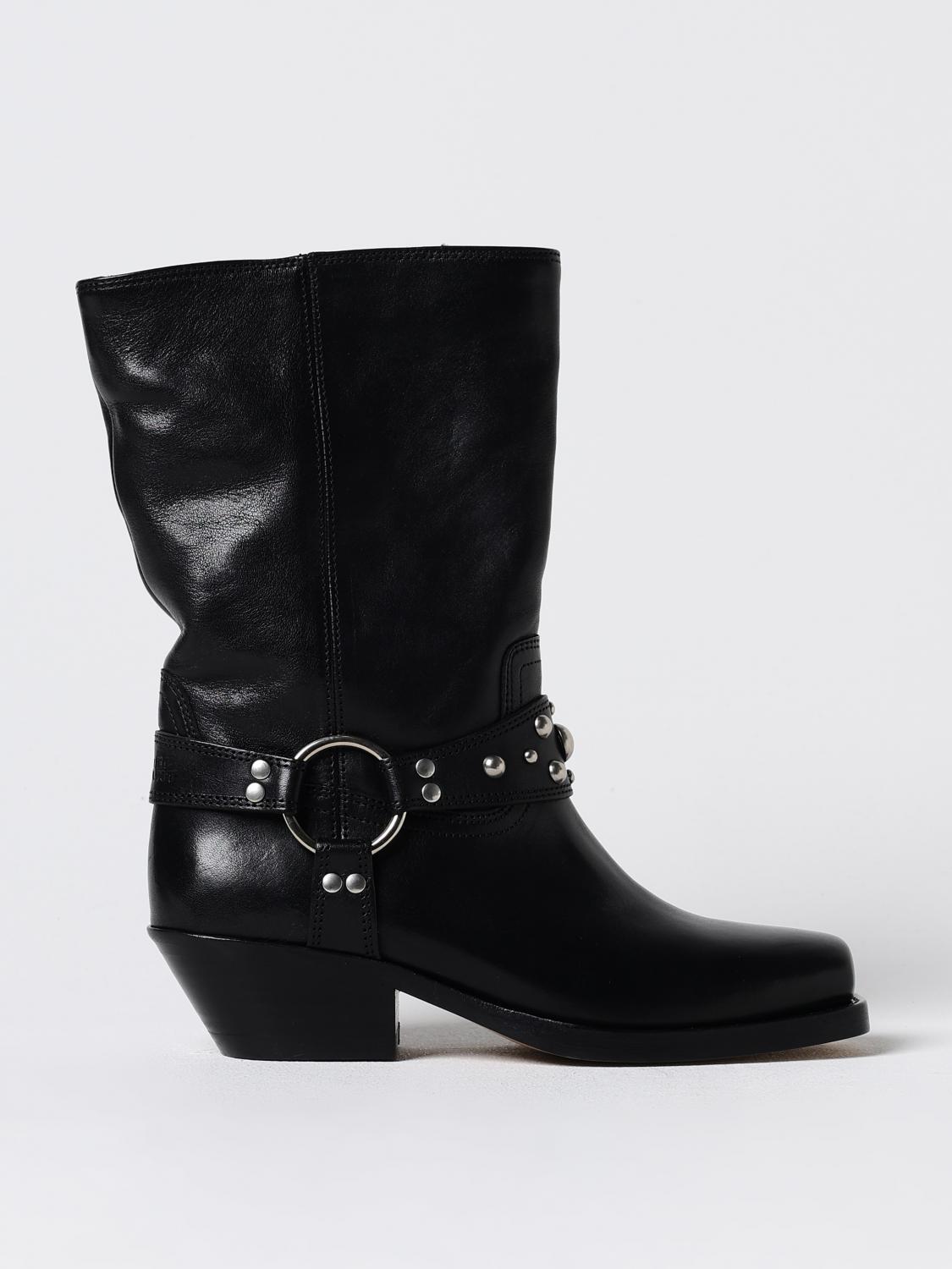 Shop Isabel Marant Boots  Woman Color Black In Schwarz