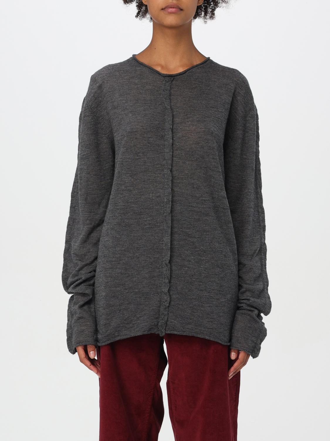 Shop Uma Wang Sweater  Woman Color Grey In Grau