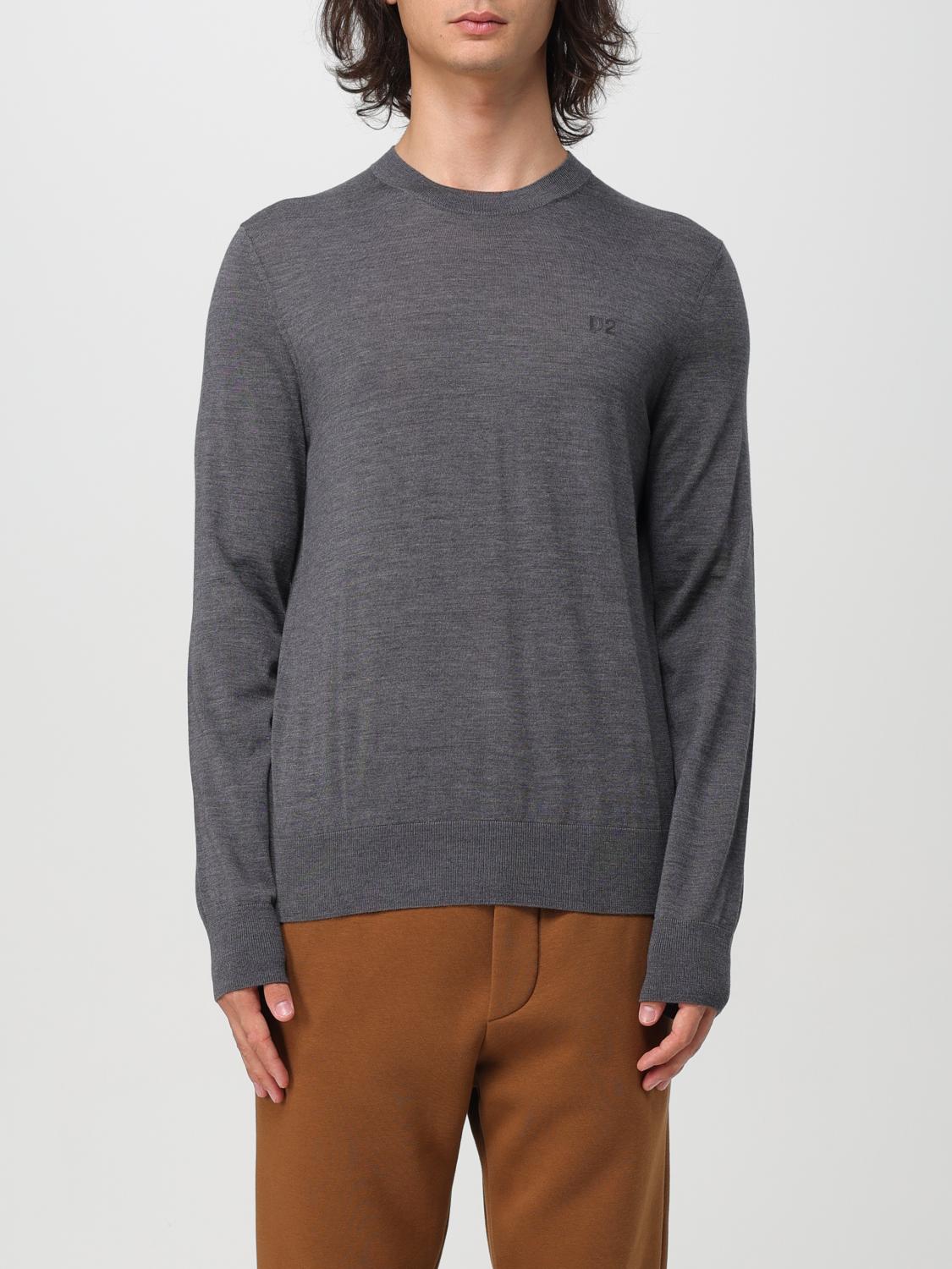 Shop Dsquared2 Sweater  Men Color Grey 1 In Grau 1