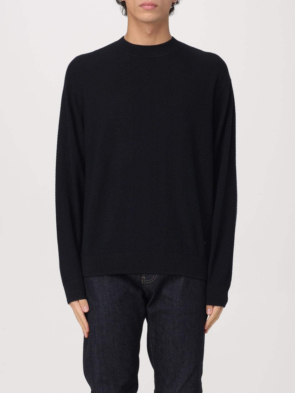 Emporio Armani Sweater Men Color Blue In Blau