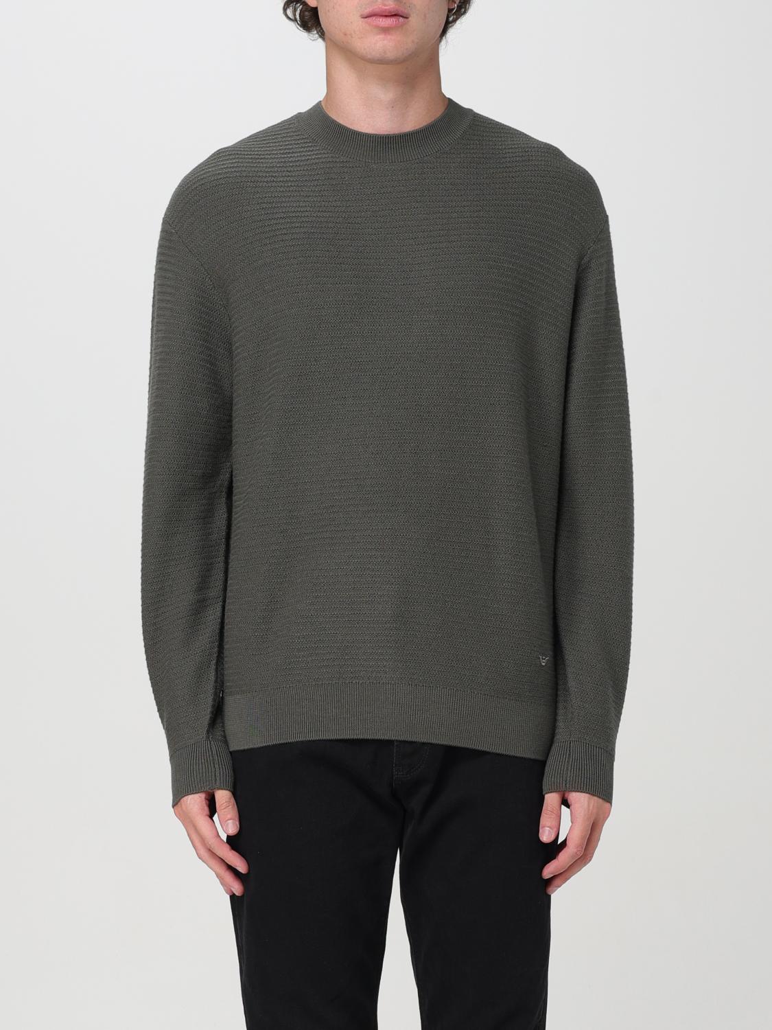 Emporio Armani Sweater Men Color Green In Grün