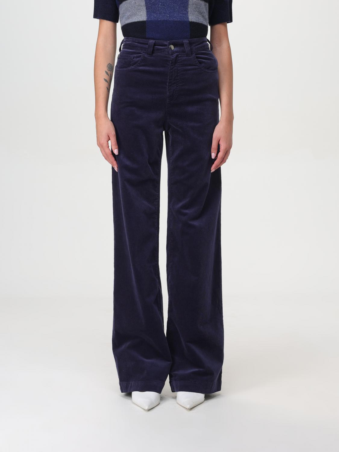 EMPORIO ARMANI PANTS EMPORIO ARMANI WOMAN COLOR BLUE F85560009