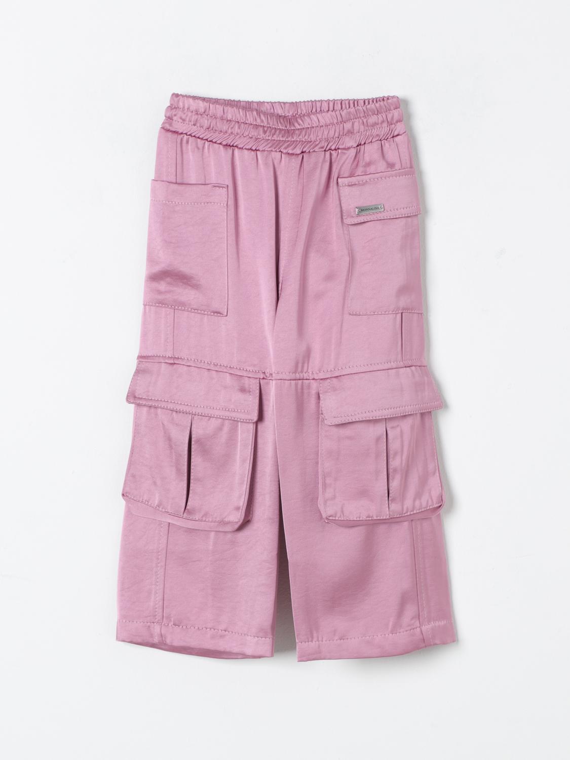 Shop Monnalisa Pants  Kids Color Pink