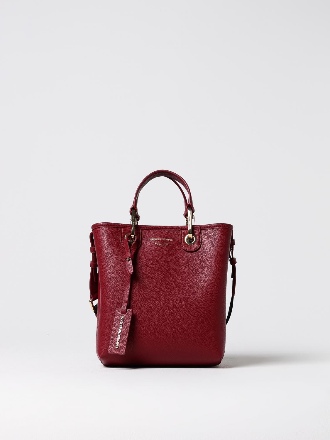 Emporio Armani Handbag  Woman Color Burgundy In Burgundy