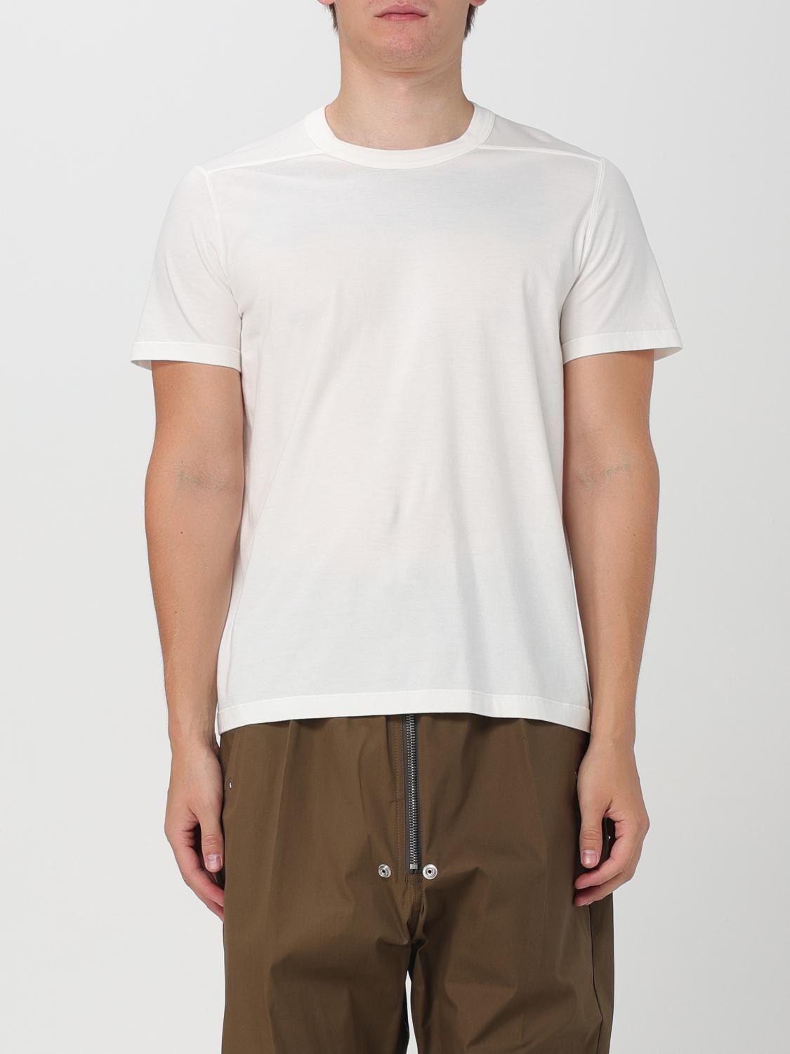 Shop Rick Owens T-shirt  Men Color Milk In Milch