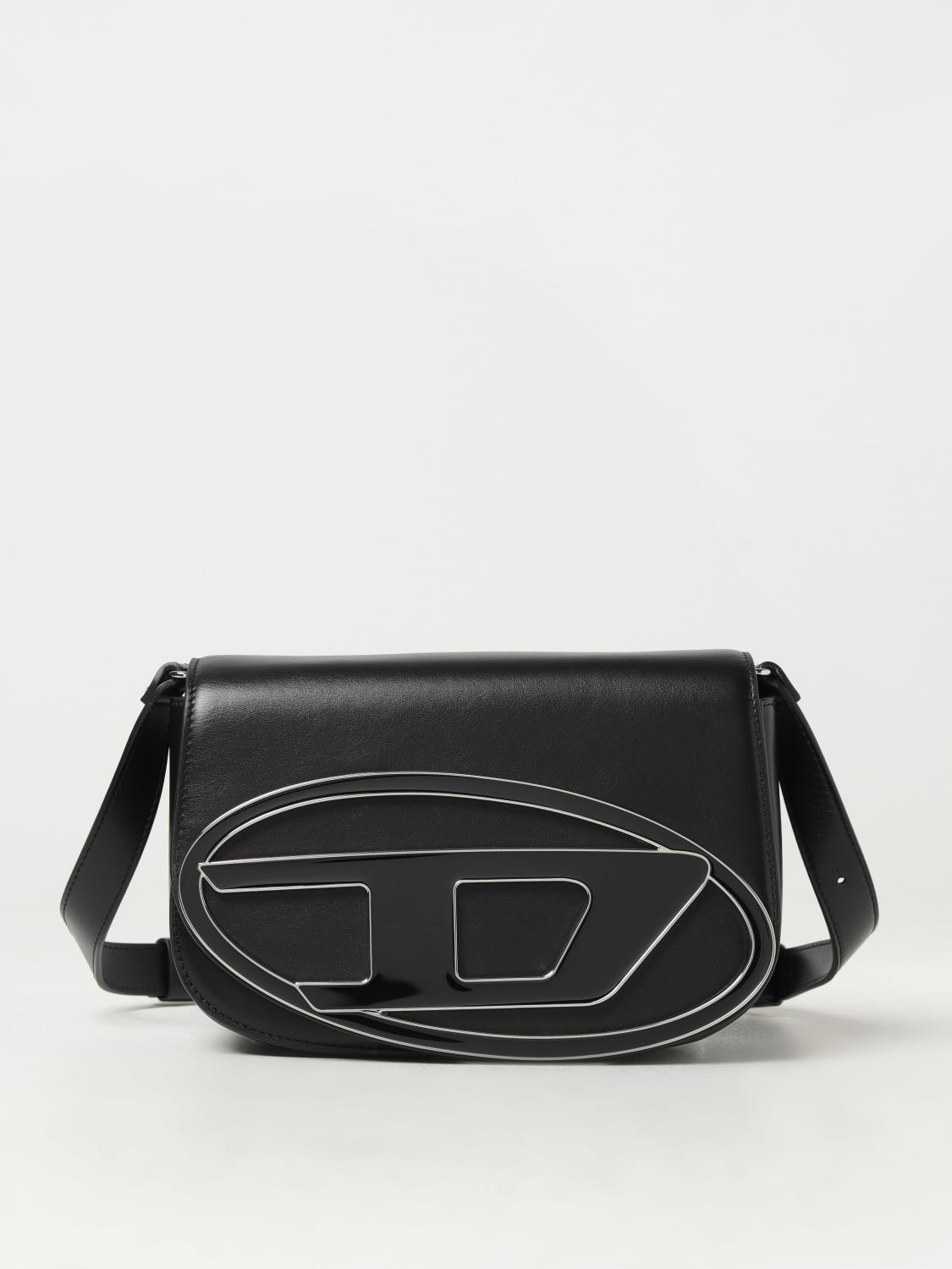 Diesel Black 1dr M Logo Shoulder Bag In Black