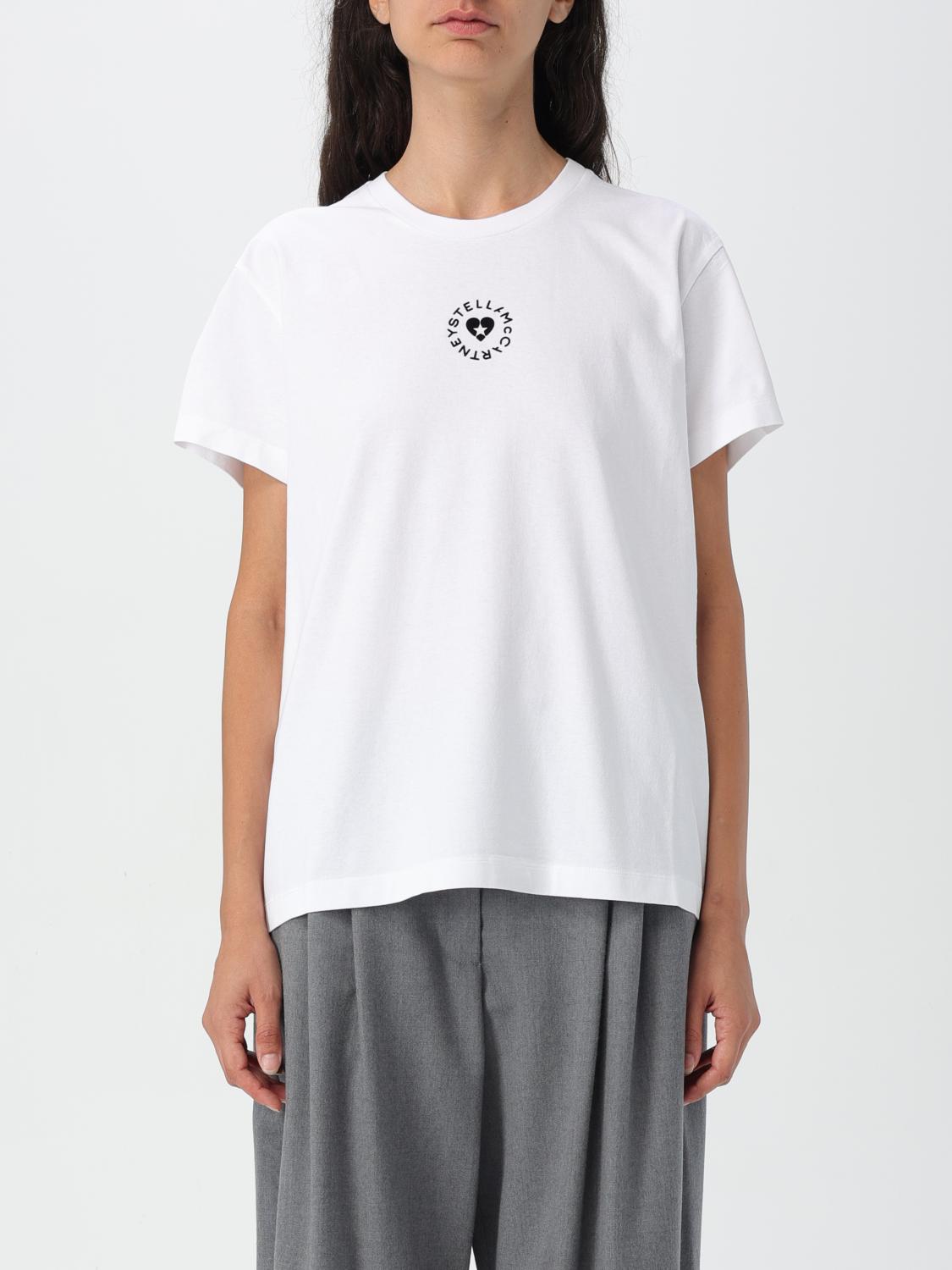 Shop Stella Mccartney T-shirt  Woman Color White In Weiss