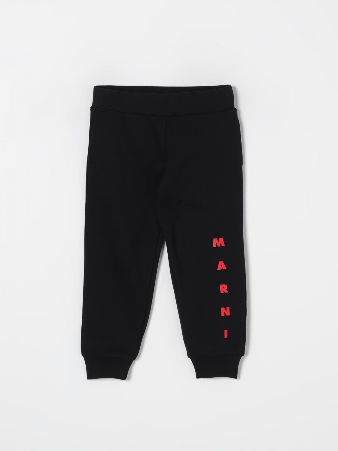 Shop Marni Pants  Kids Color Black In Schwarz