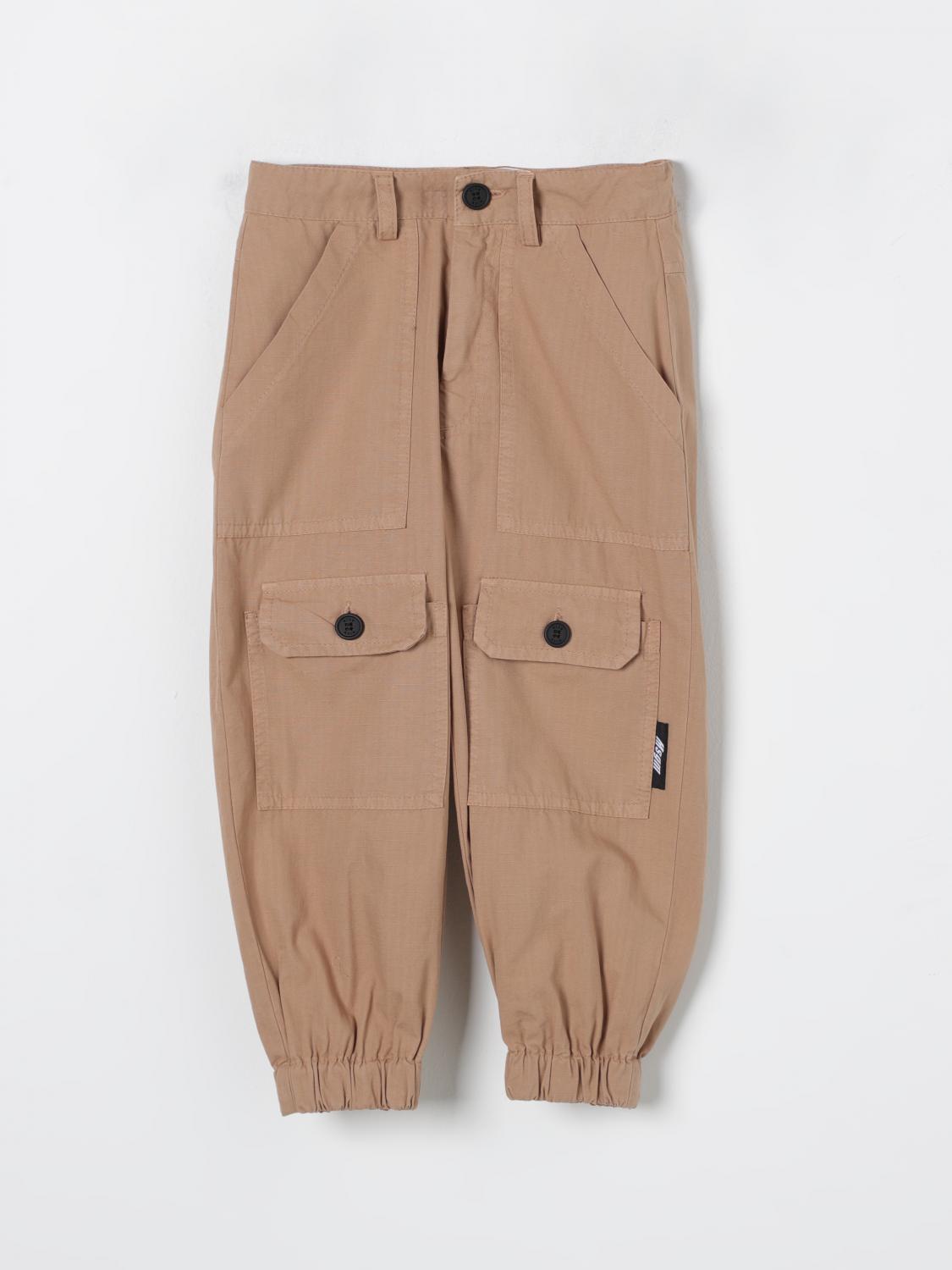 Shop Msgm Pants  Kids Kids Color Beige