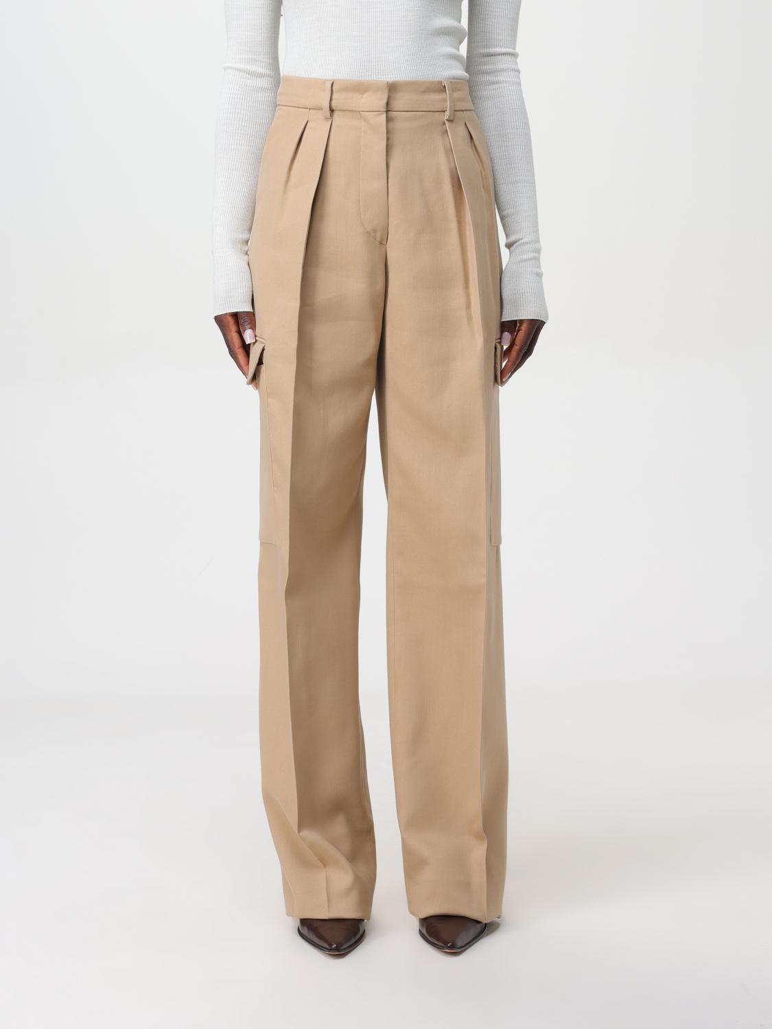 Shop Sportmax Pants  Woman Color Beige