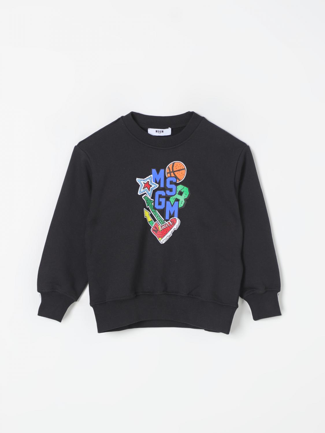 Shop Msgm Sweater  Kids Kids Color Black In Schwarz