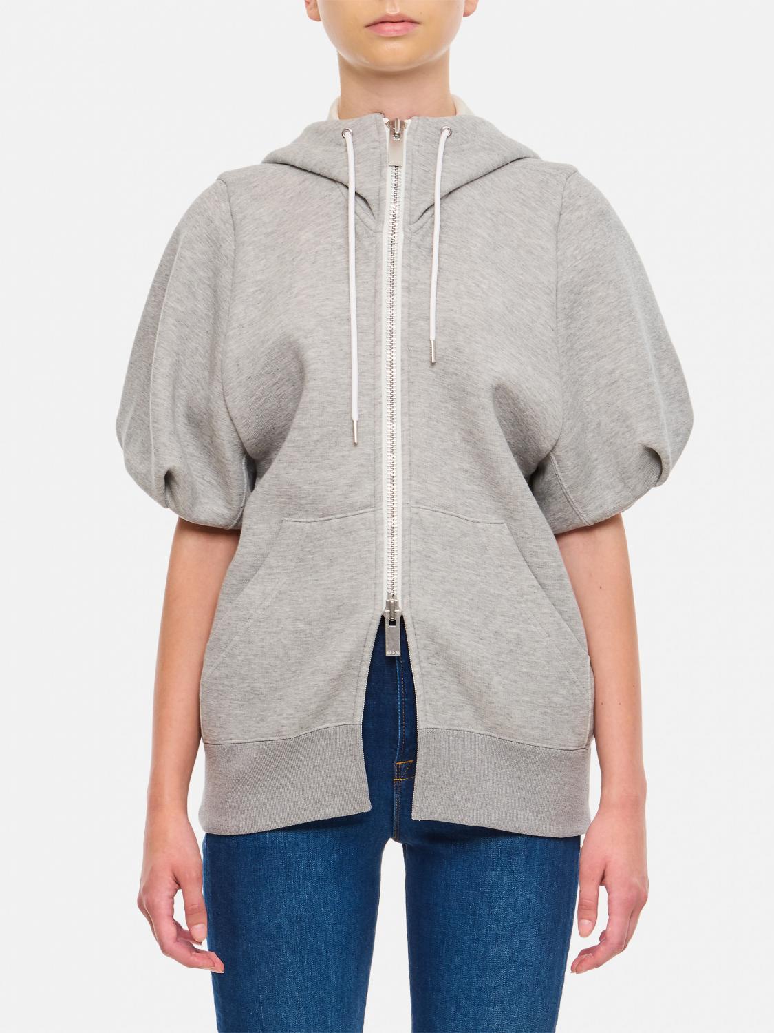 Sacai Sweatshirt  Woman Color Grey In Grau