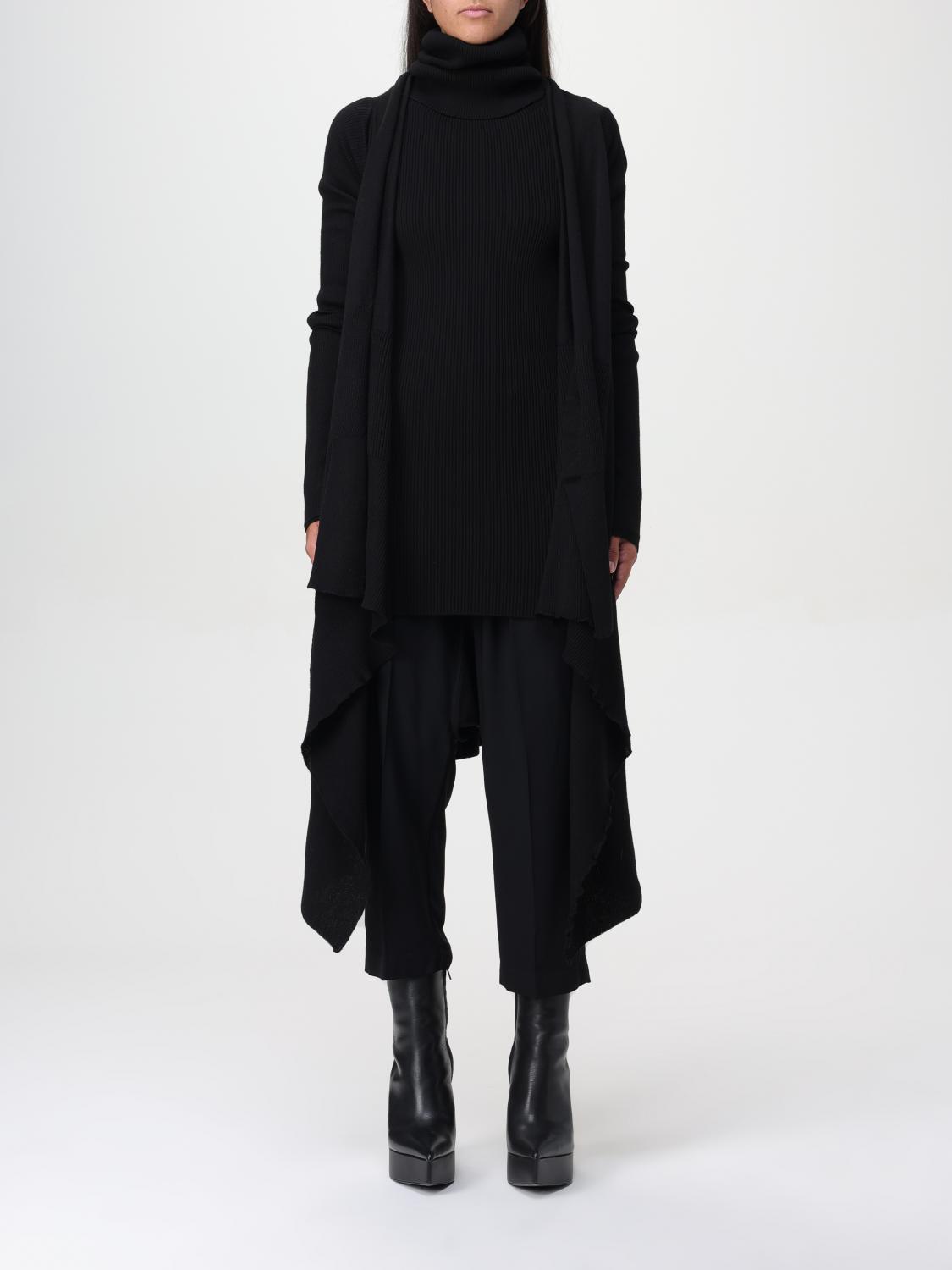 Shop Rick Owens Cardigan  Woman Color Black In Schwarz