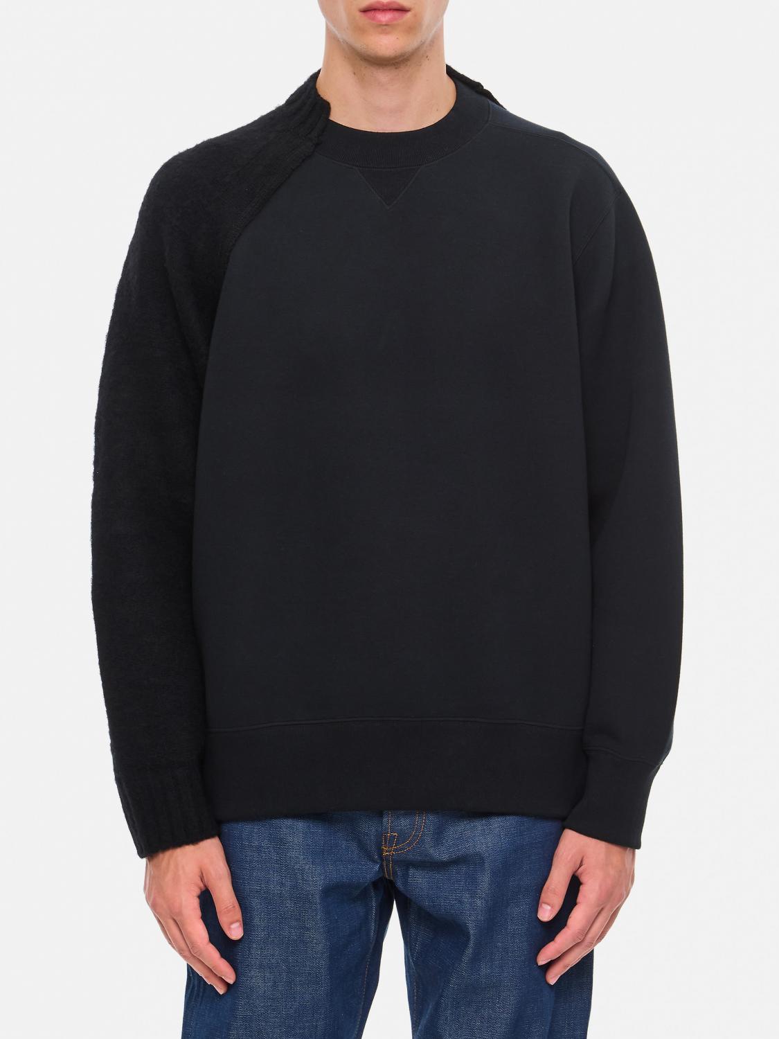 Shop Sacai Sweater  Men Color Black In Schwarz