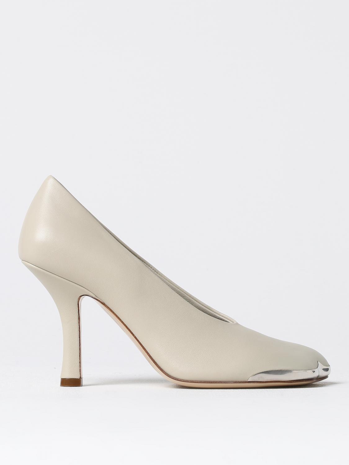 Shop Burberry Pumps  Woman Color Grey In Grau