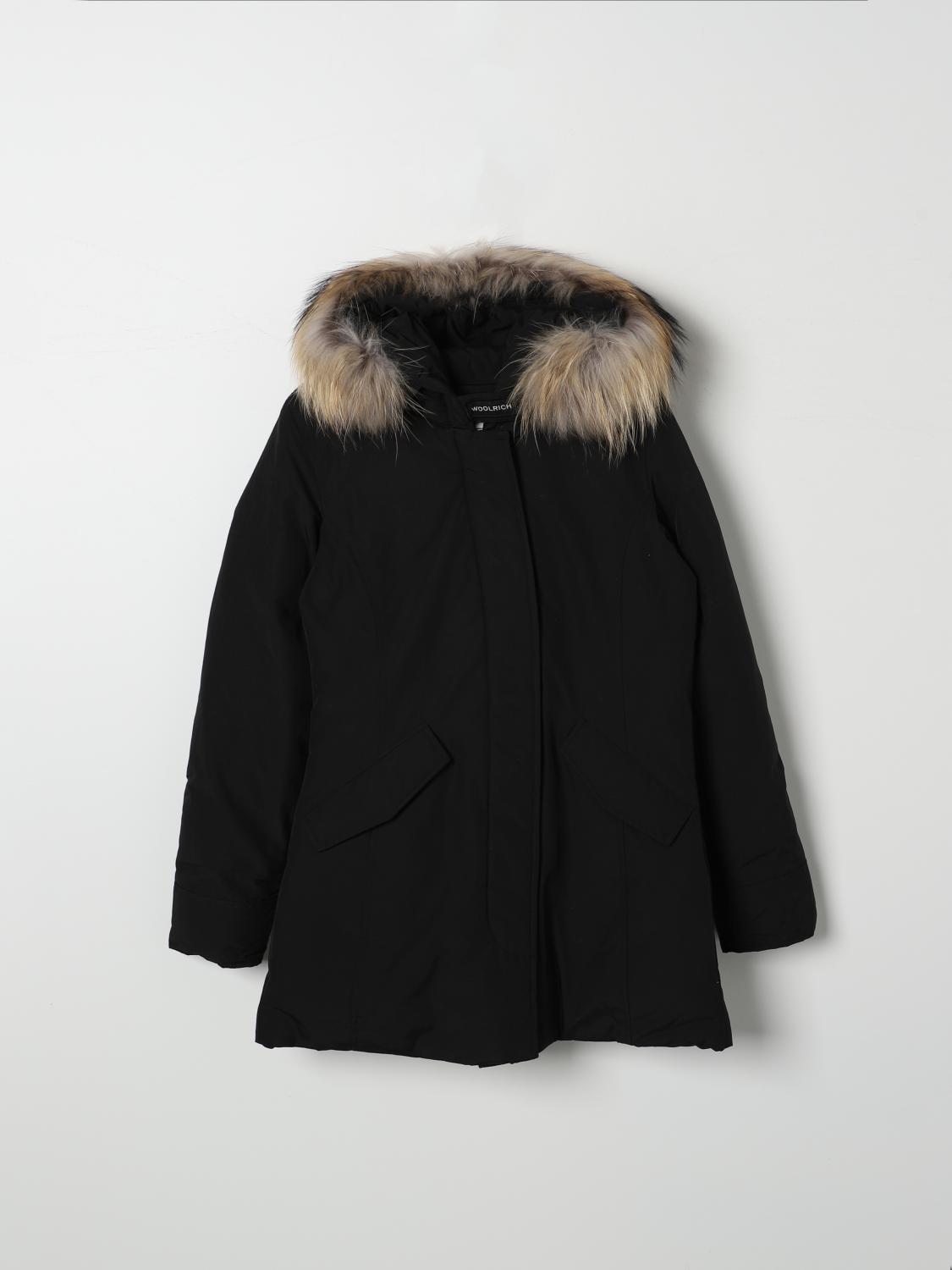 Shop Woolrich Coat  Kids Color Black In Schwarz