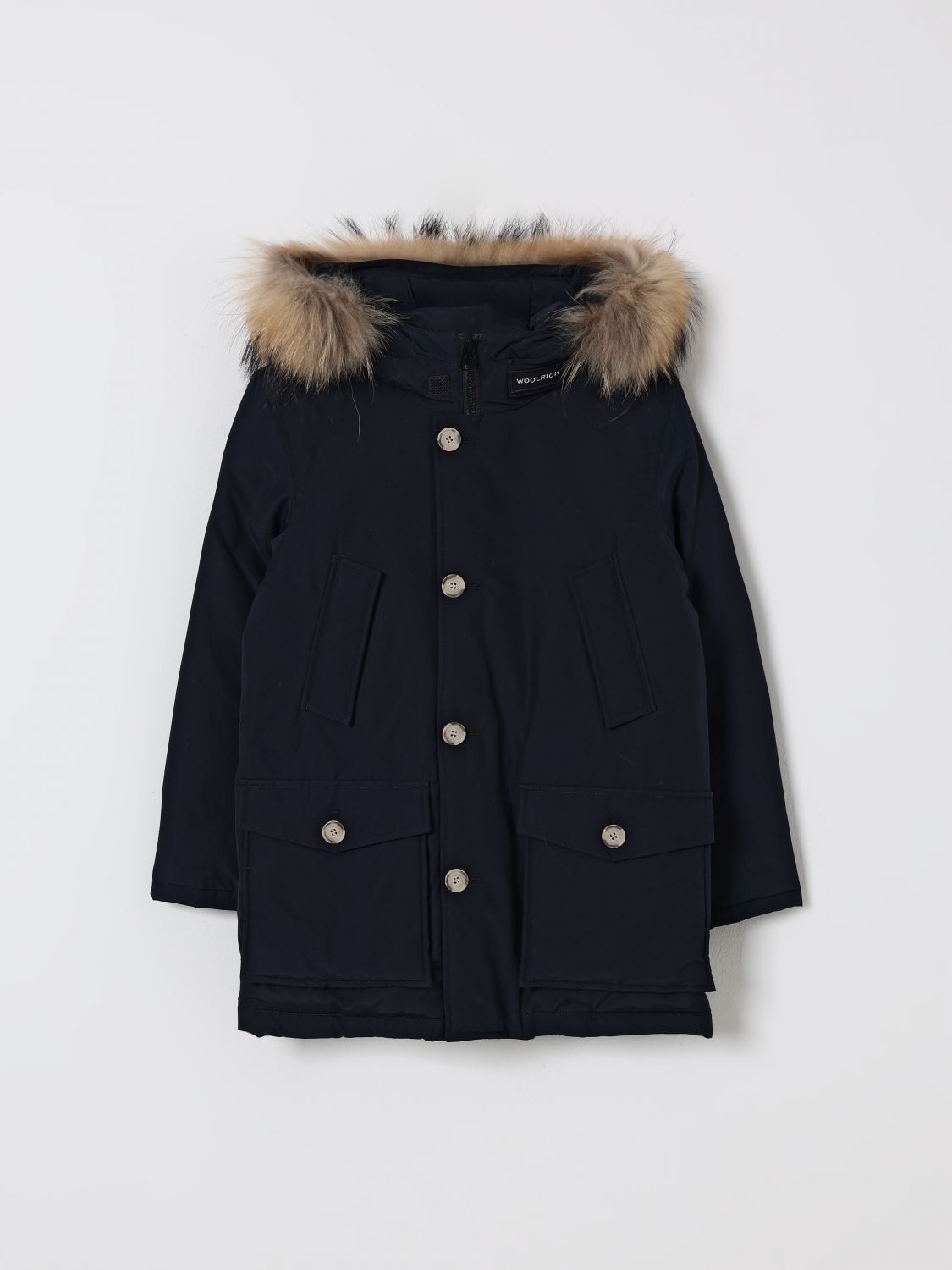 Woolrich Coat  Kids Color Blue In Blue