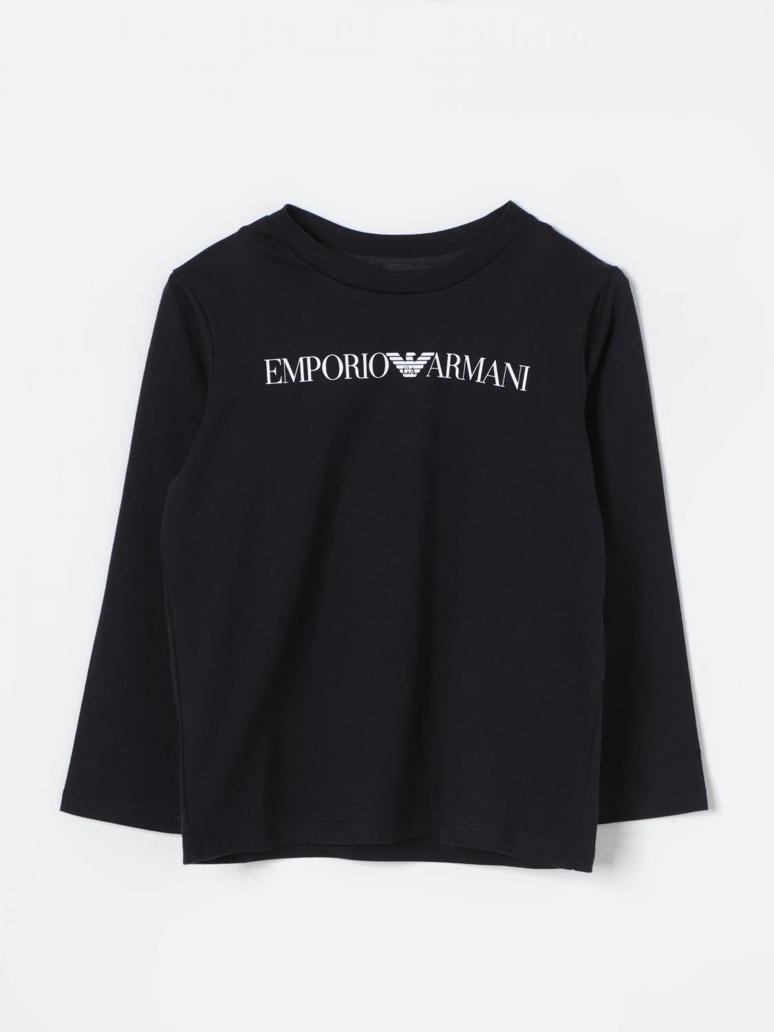 Shop Emporio Armani T-shirt  Kids Color Blue In 蓝色