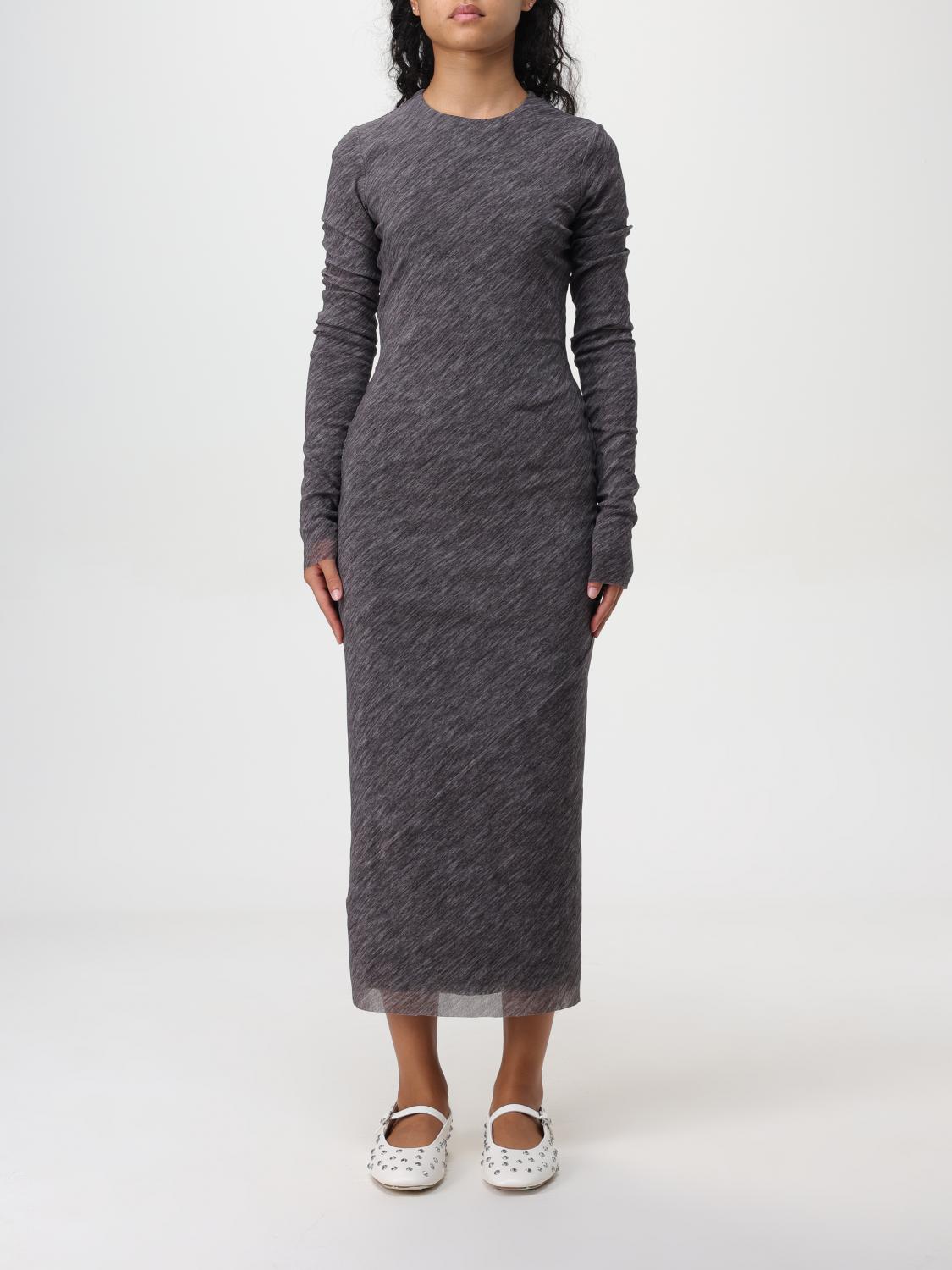 Shop Philosophy Di Lorenzo Serafini Dress  Woman Color Grey In Grau