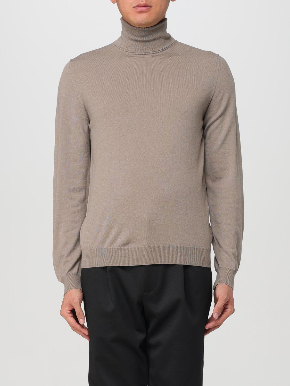 Shop Zanone Sweater  Men Color Sand