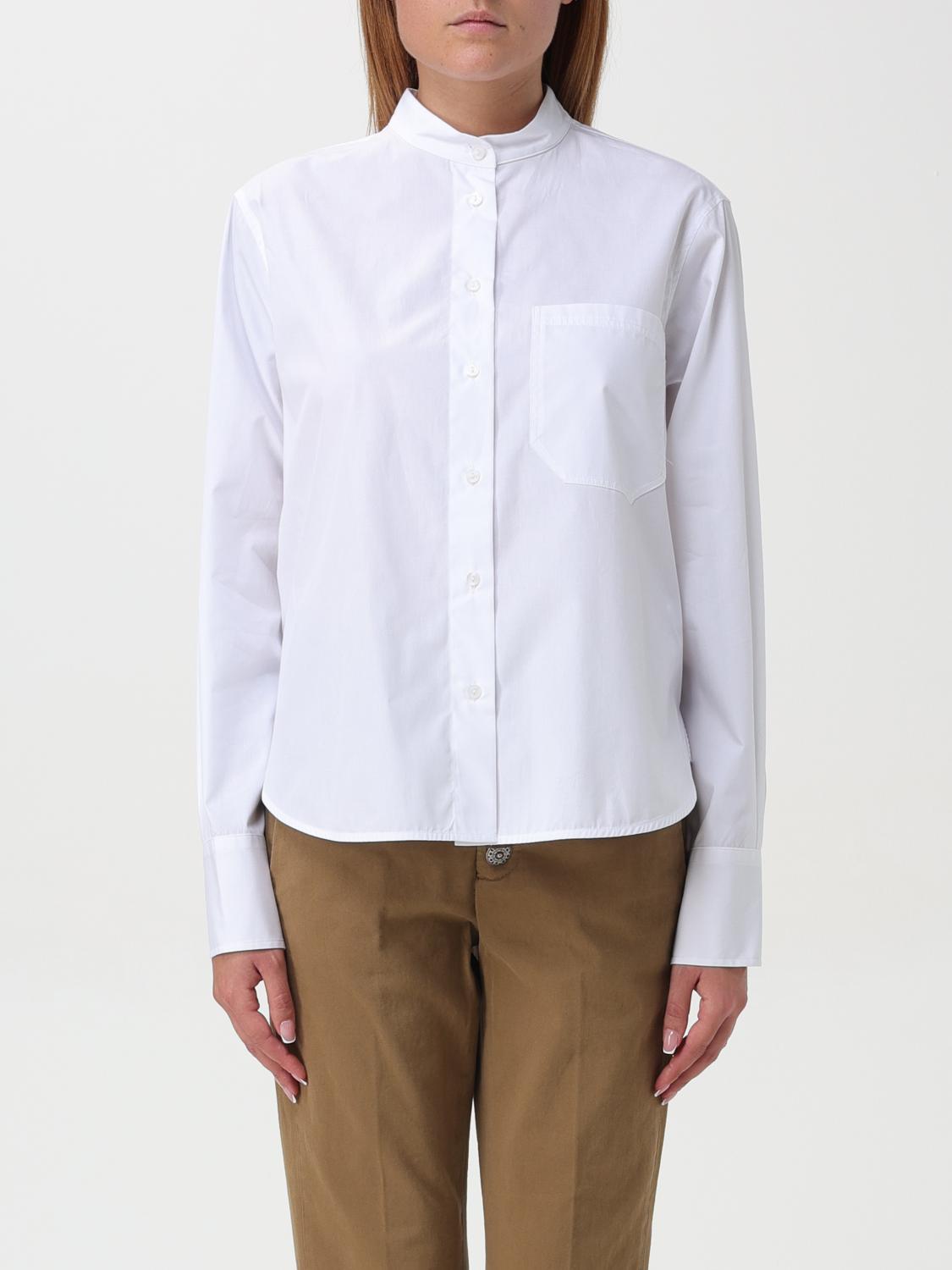 Shop Dondup Shirt  Woman Color White In Weiss