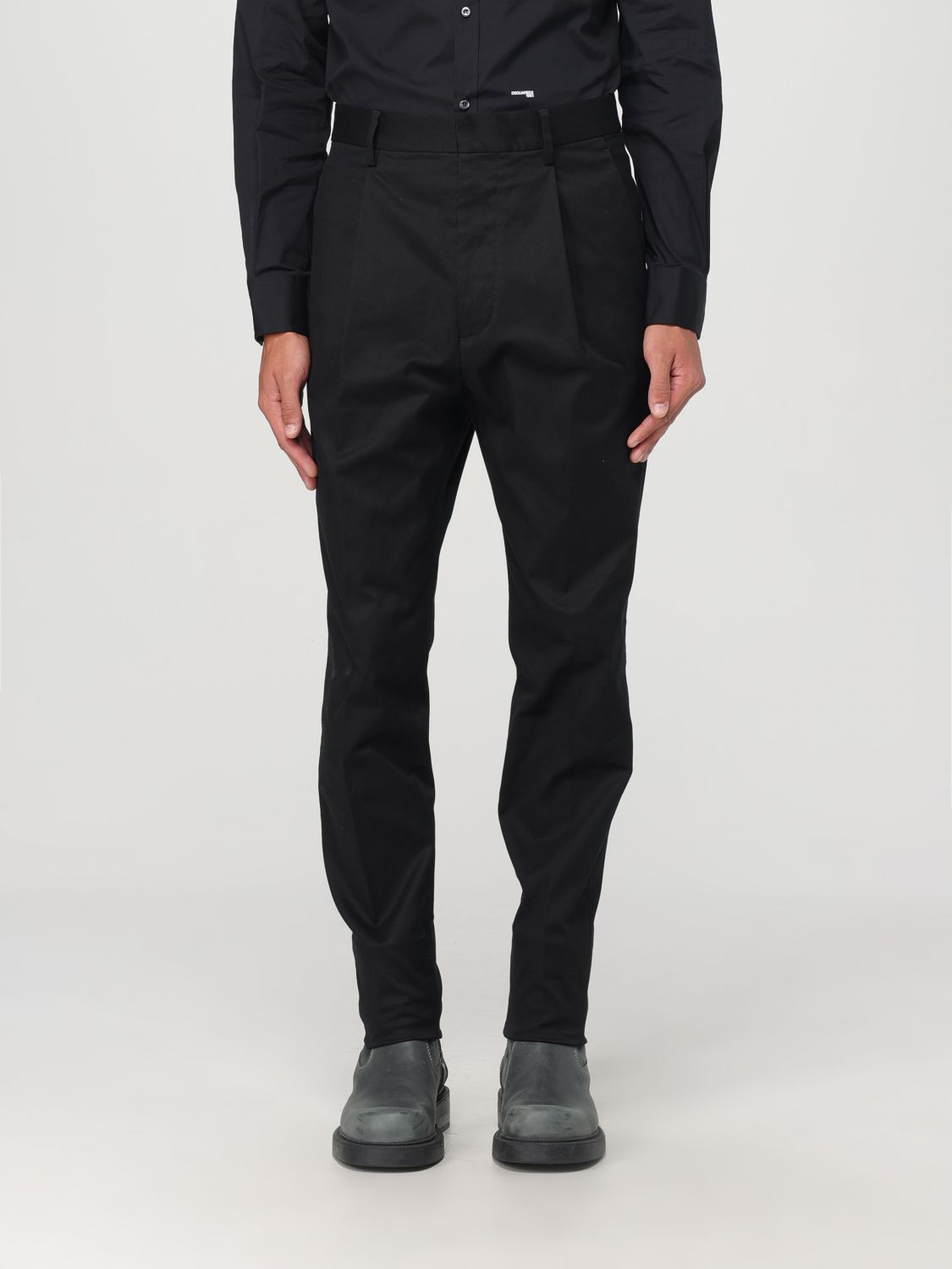 Shop Dsquared2 Pants  Men Color Black In Schwarz