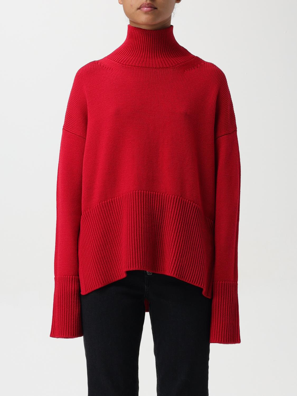 Shop Dondup Sweater  Woman Color Red In Rot