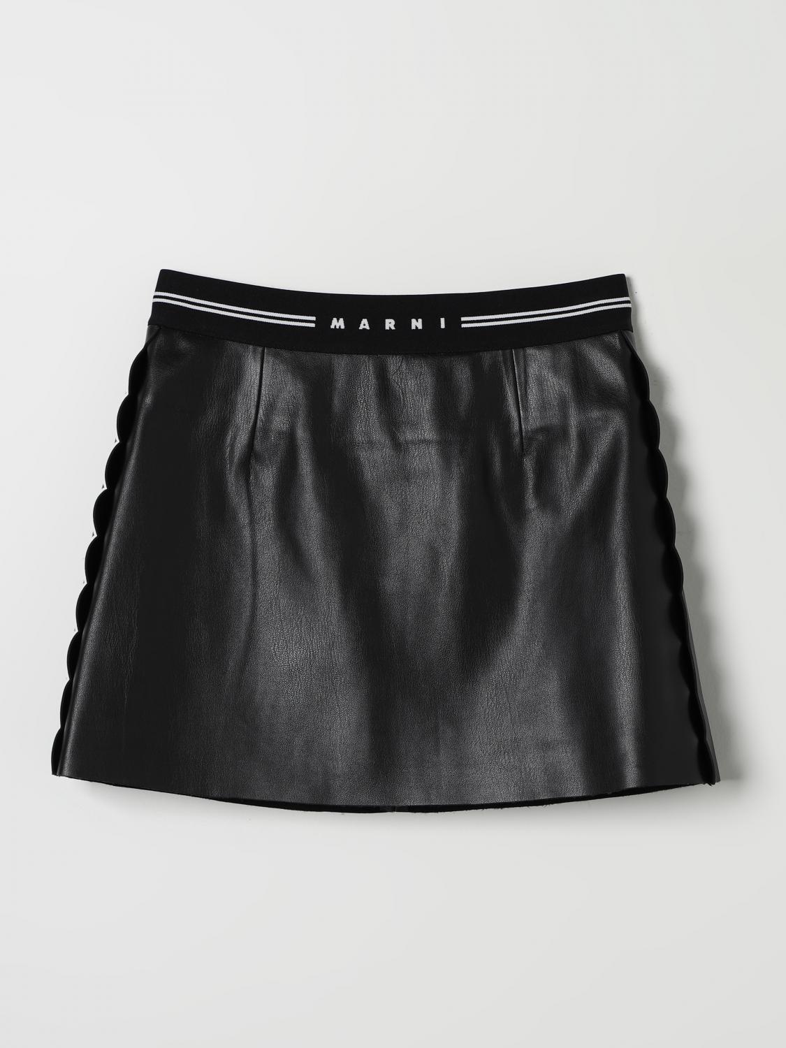 Shop Marni Skirt  Kids Color Black In Schwarz