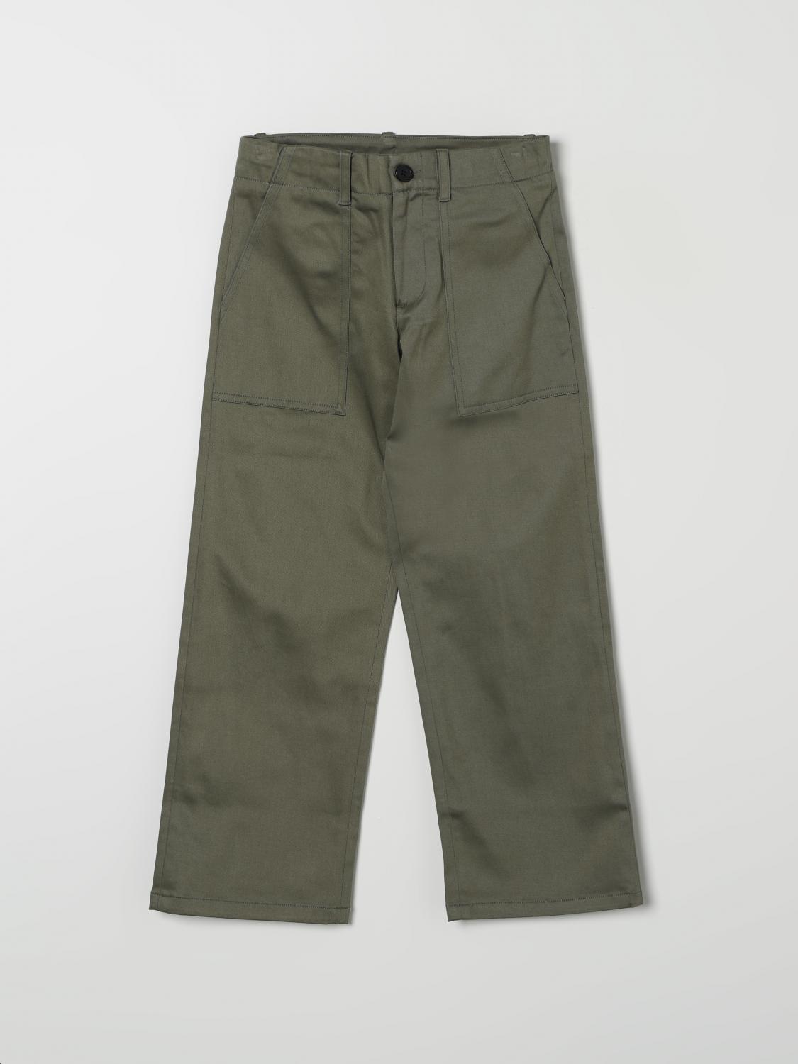 Shop Marni Pants  Kids Color Green In Grün