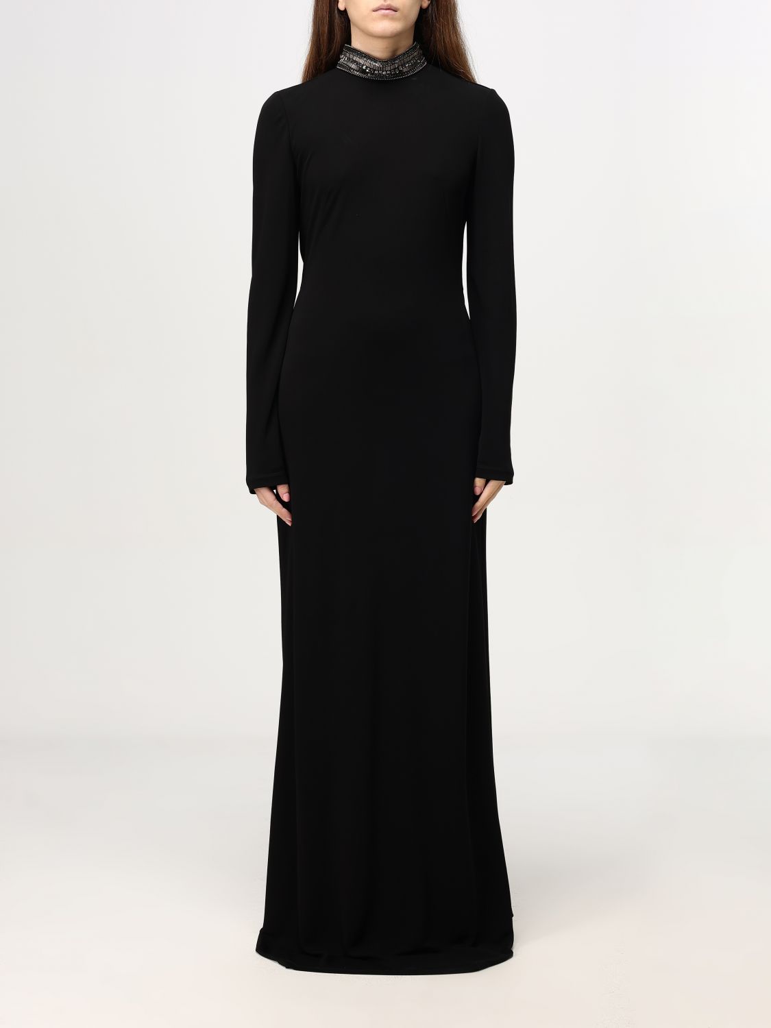 Shop Alberta Ferretti Dress  Woman Color Black In Schwarz