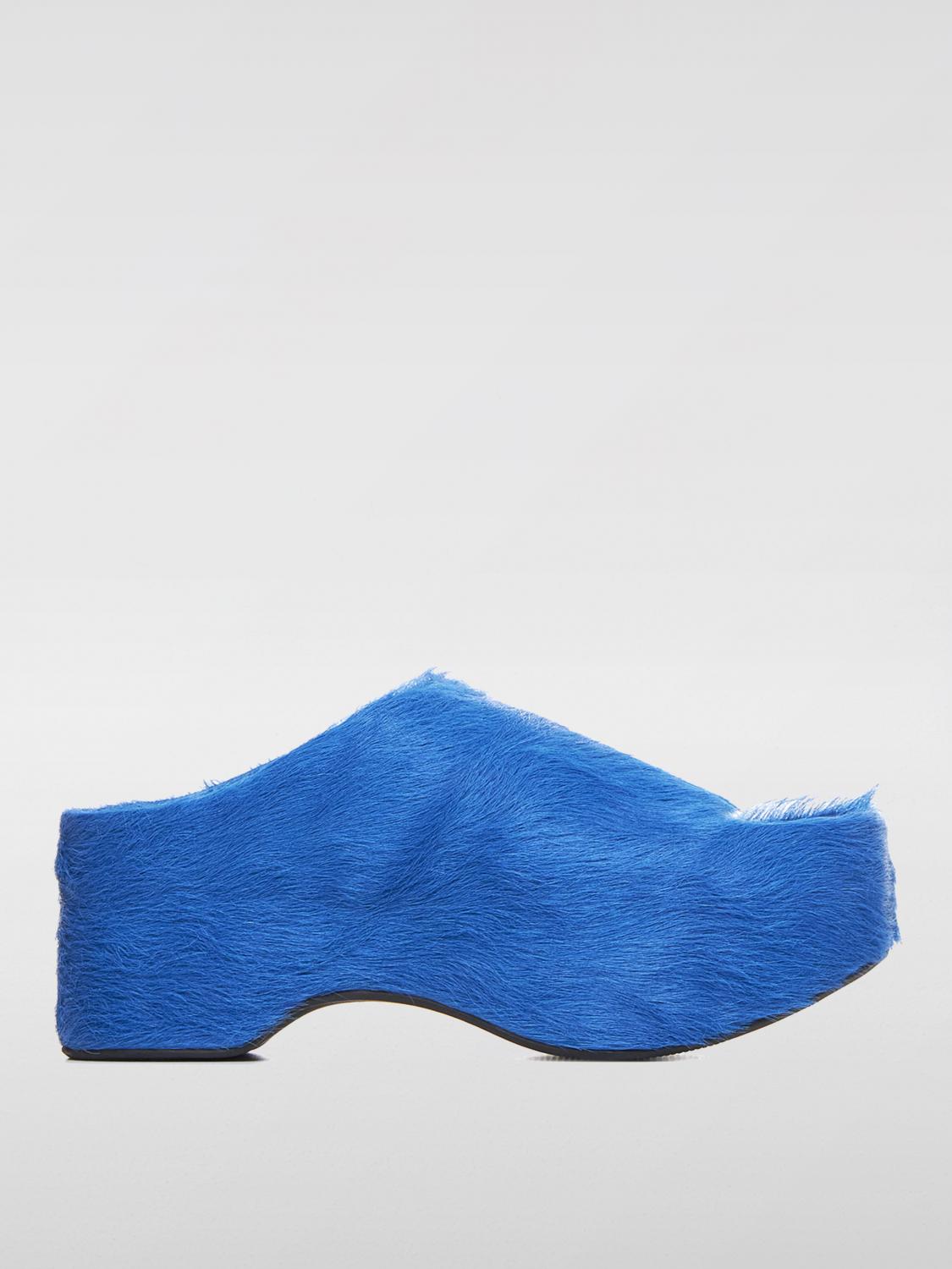 Shop Marni High Heel Shoes  Woman Color Blue In Blau