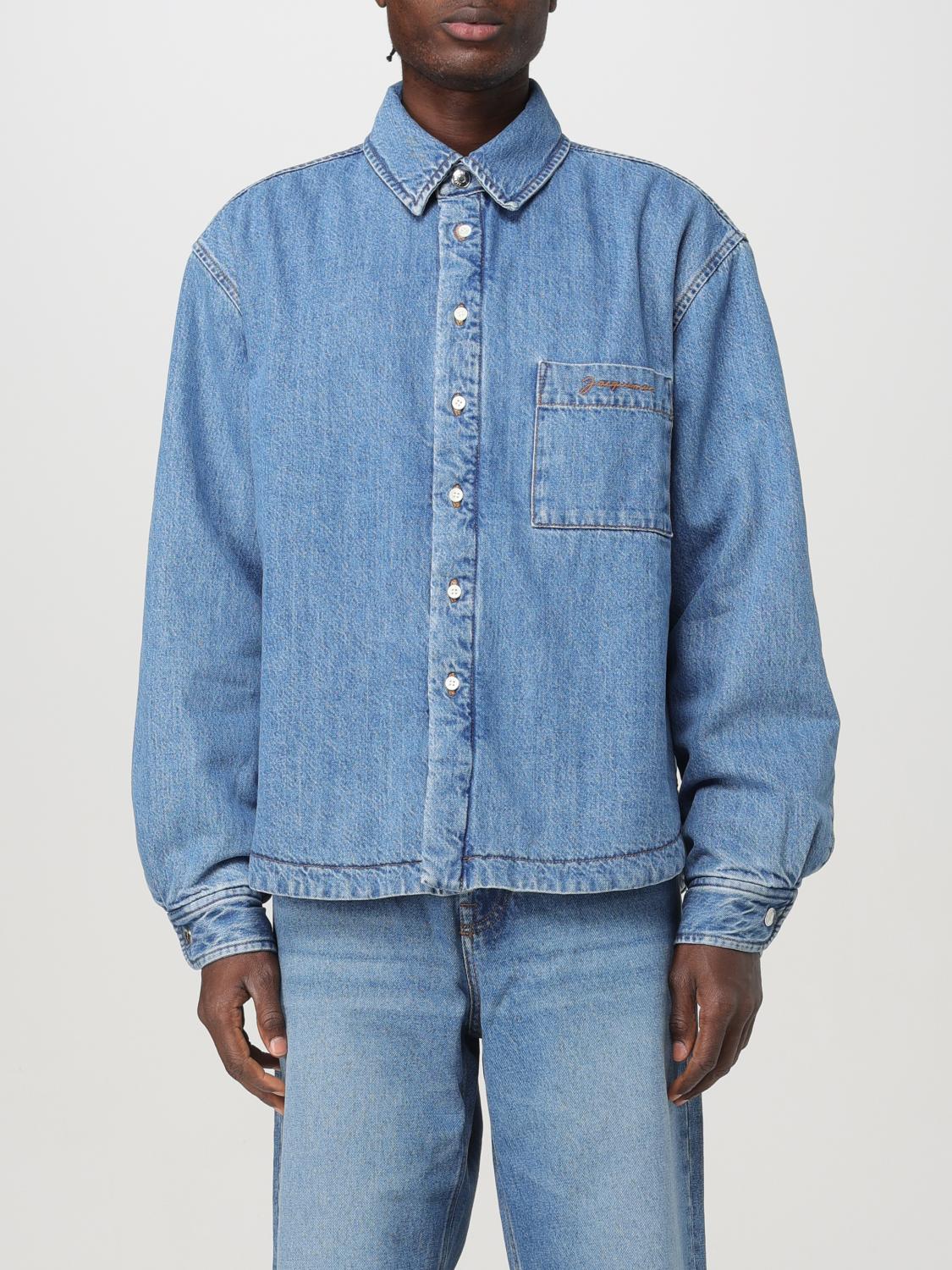 Jacquemus The Boulanger Puffed Denim Overshirt In Denim