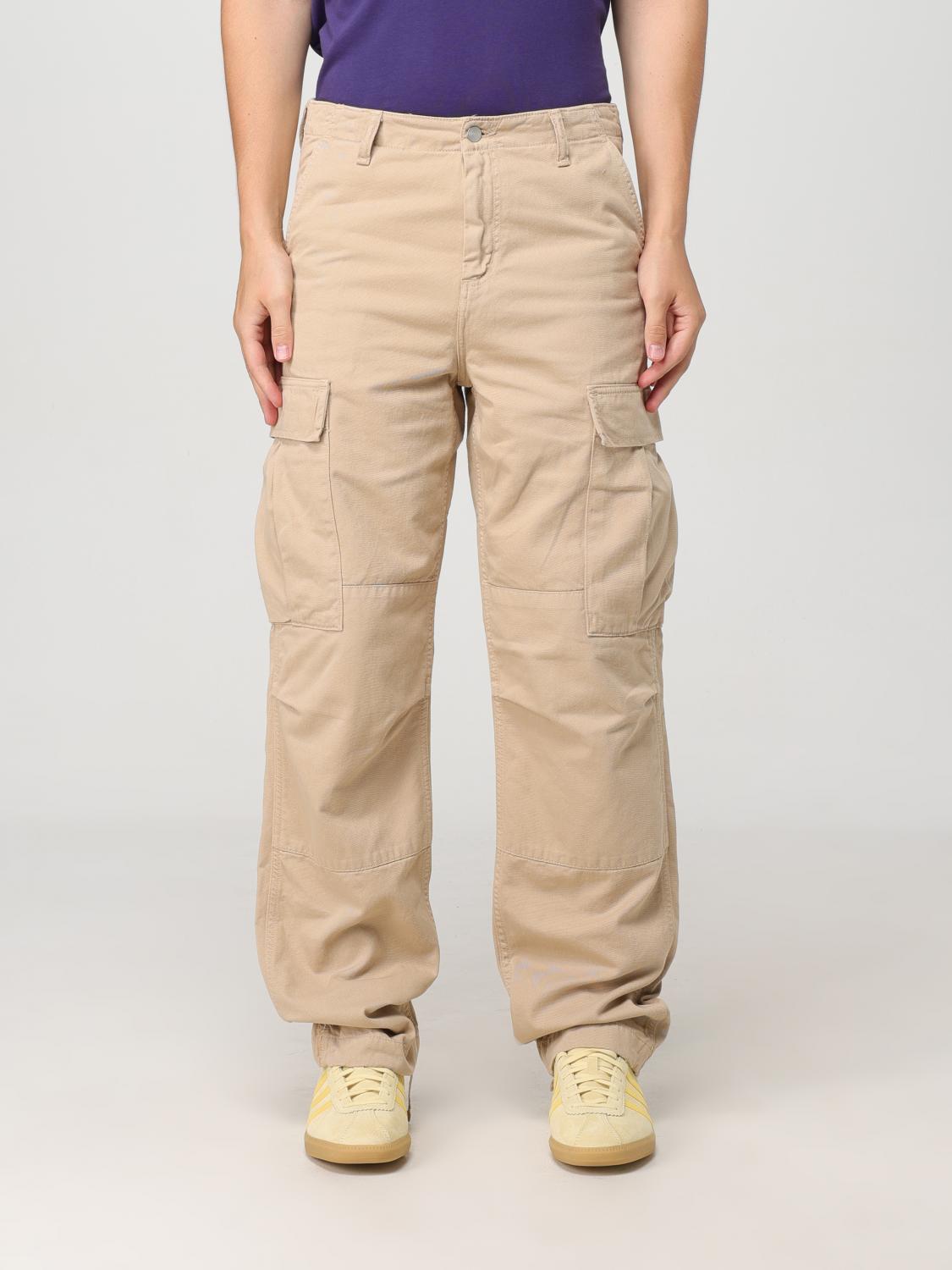 Shop Carhartt Pants  Wip Men Color Beige