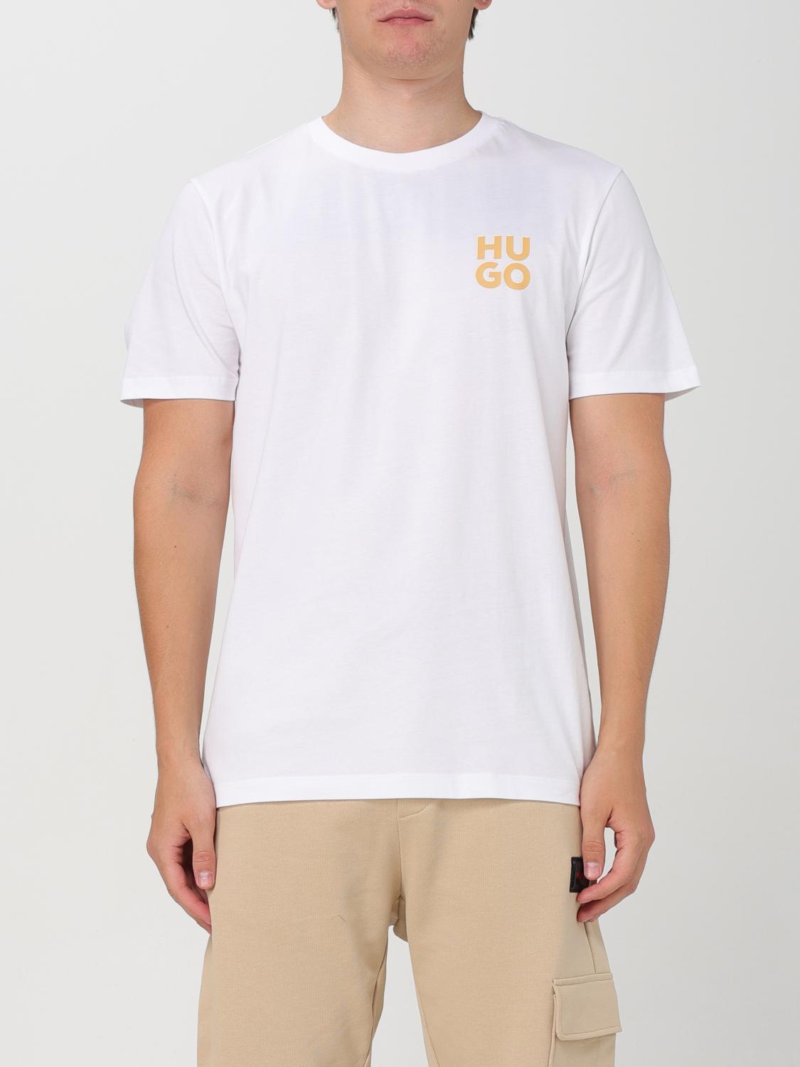 Shop Hugo T-shirt  Men Color White In Weiss