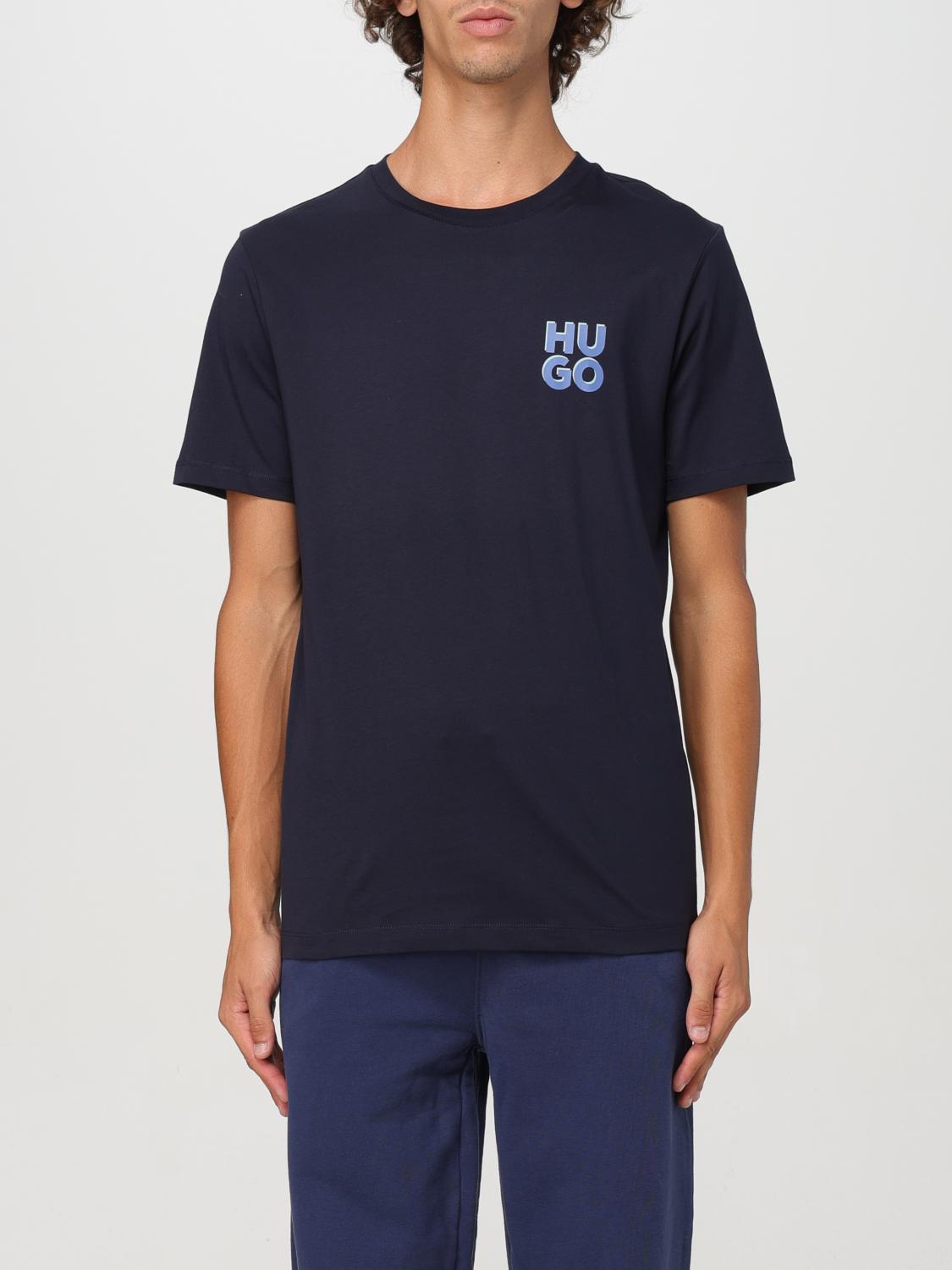 Shop Hugo T-shirt  Men Color Blue In Blau