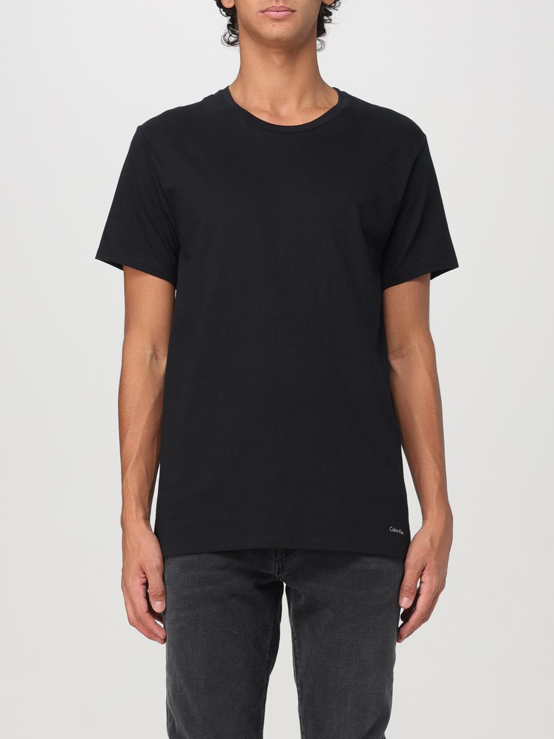 Shop Calvin Klein T-shirt  Men Color Black In Schwarz