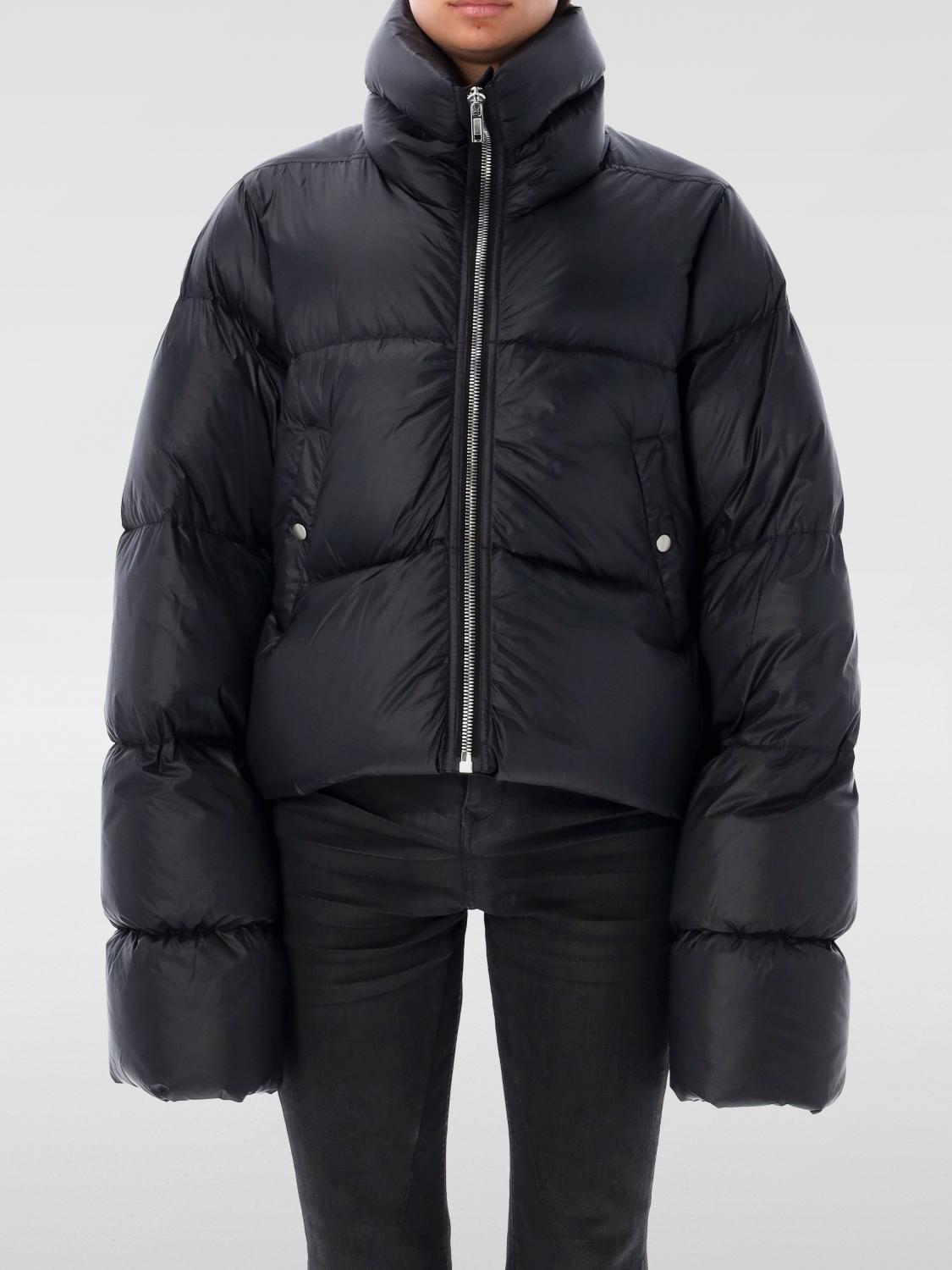 Shop Rick Owens Jacket  Woman Color Black In 黑色