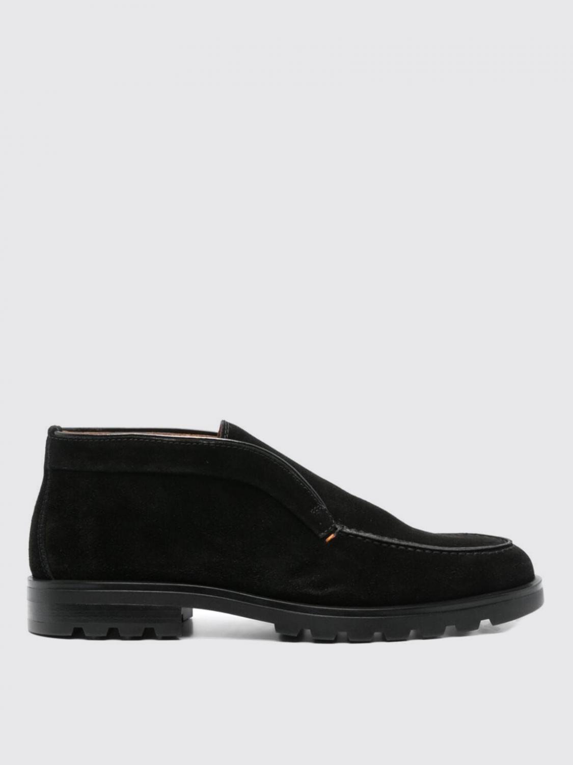 Shop Santoni Chukka Boots  Men Color Black In Schwarz