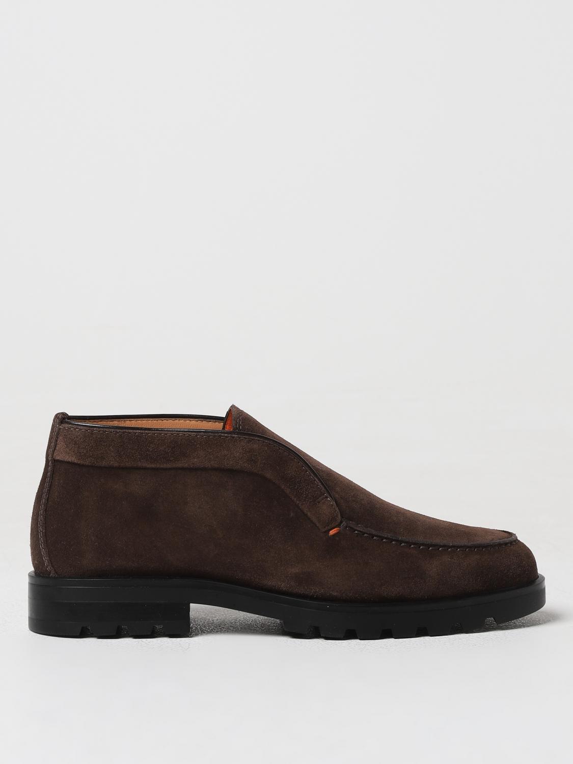 Shop Santoni Chukka Boots  Men Color Brown In Braun