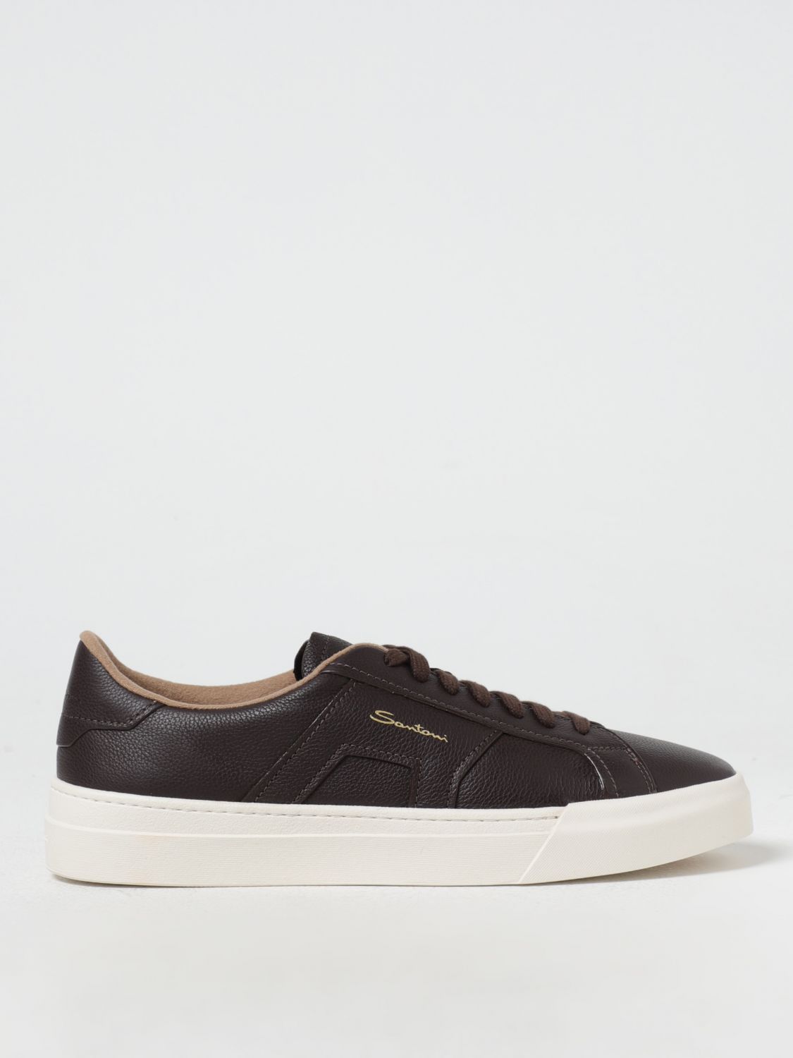 Shop Santoni Sneakers  Men Color Brown In Braun