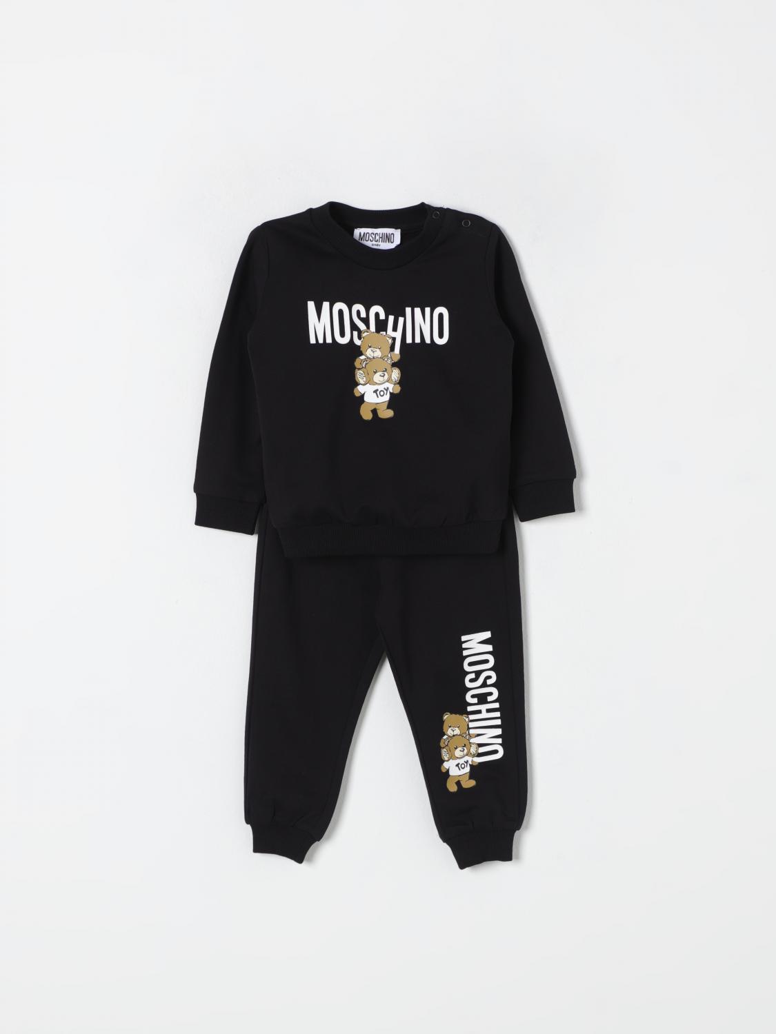 Shop Moschino Jumpsuit  Kids Color Black In Schwarz