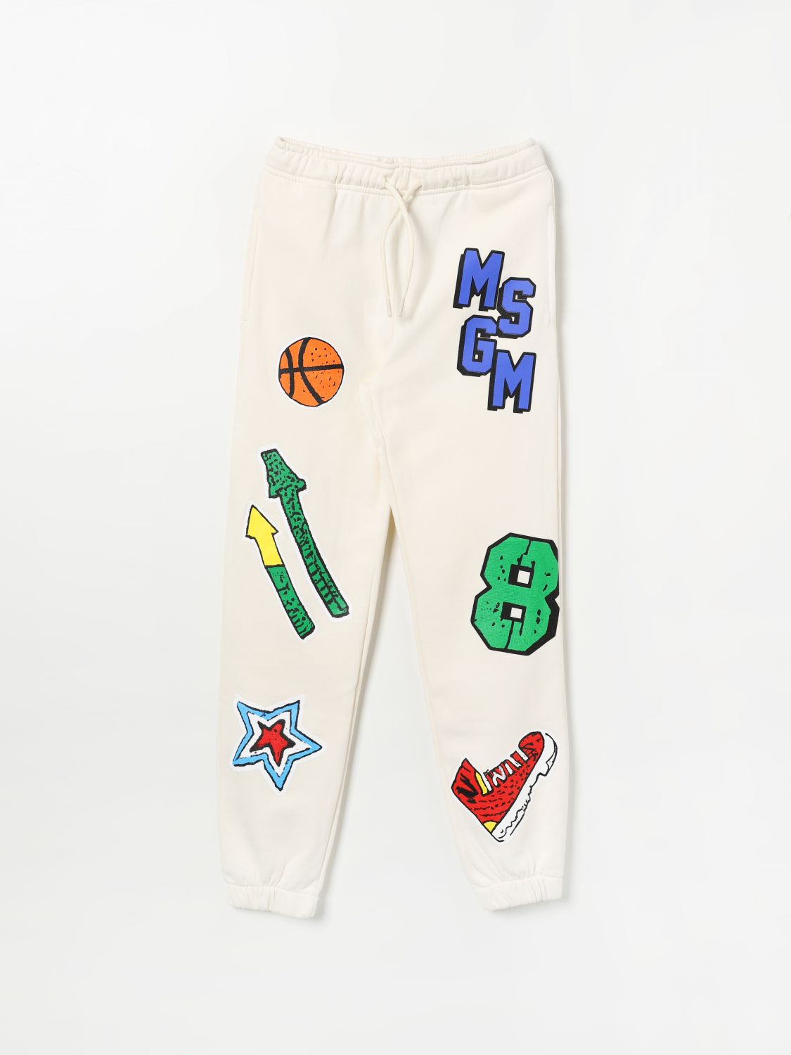 Msgm Pants Kids Kids Color White In Weiss