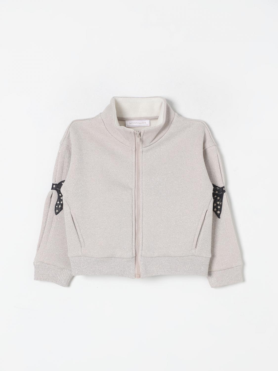 Monnalisa Sweater Kids Color Ecru In Ecru