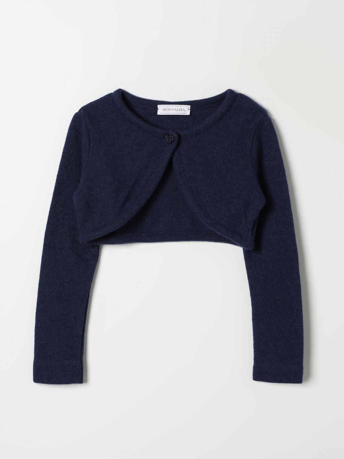 Shop Monnalisa Sweater  Kids Color Ocean