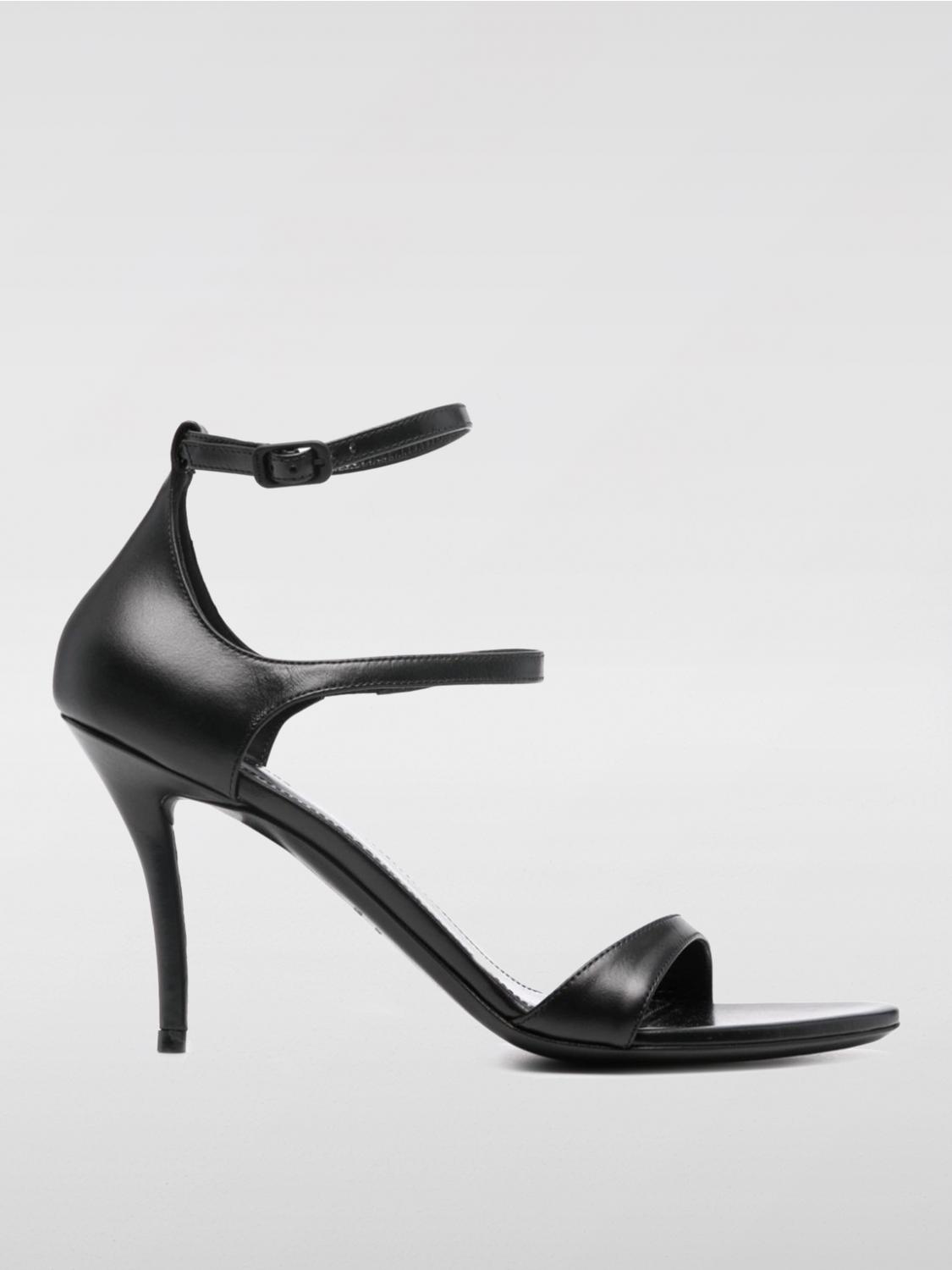 Shop Balenciaga Heeled Sandals  Woman Color Black In Schwarz