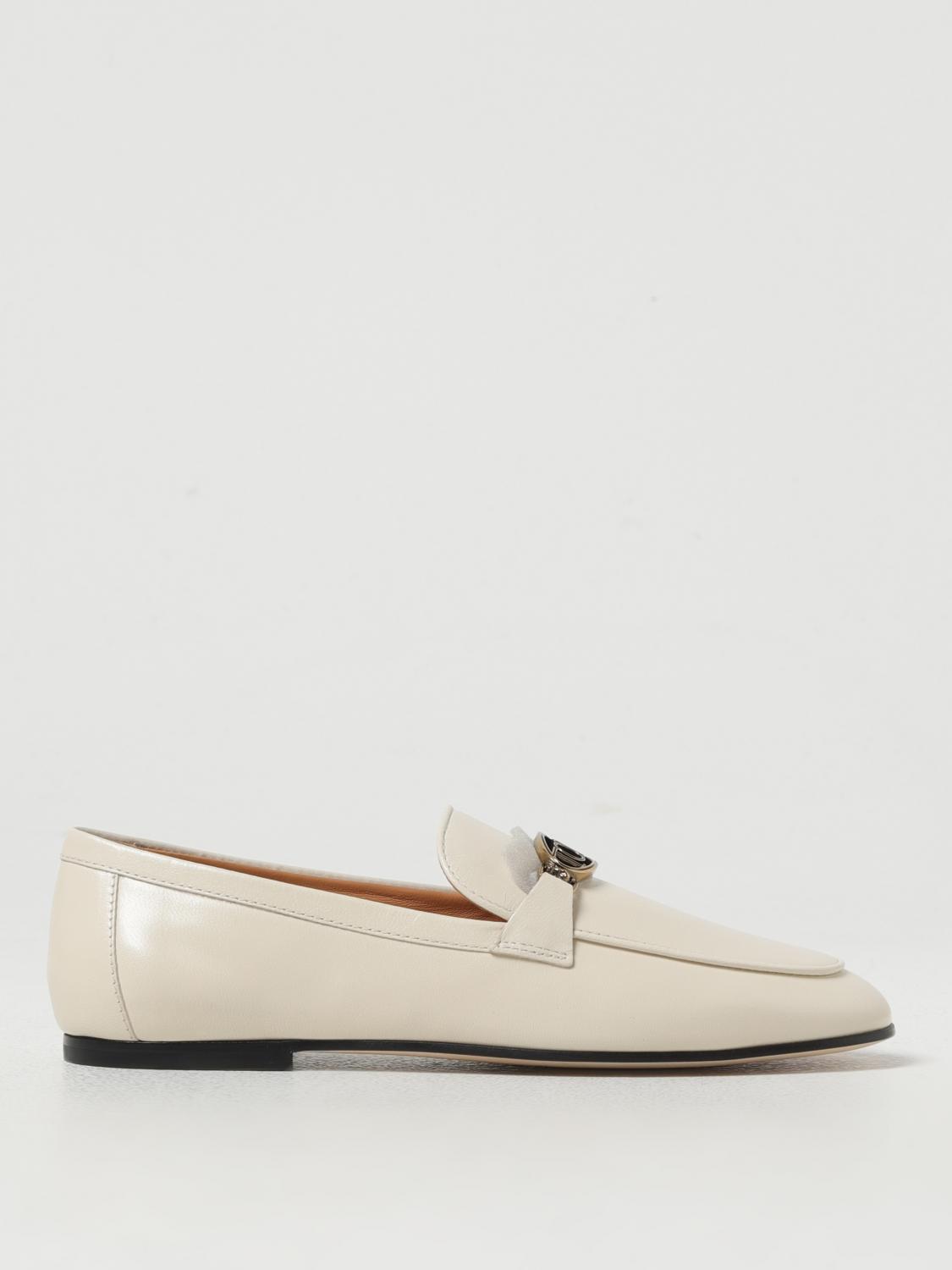 Shop Tod's Loafers  Woman Color White In Weiss