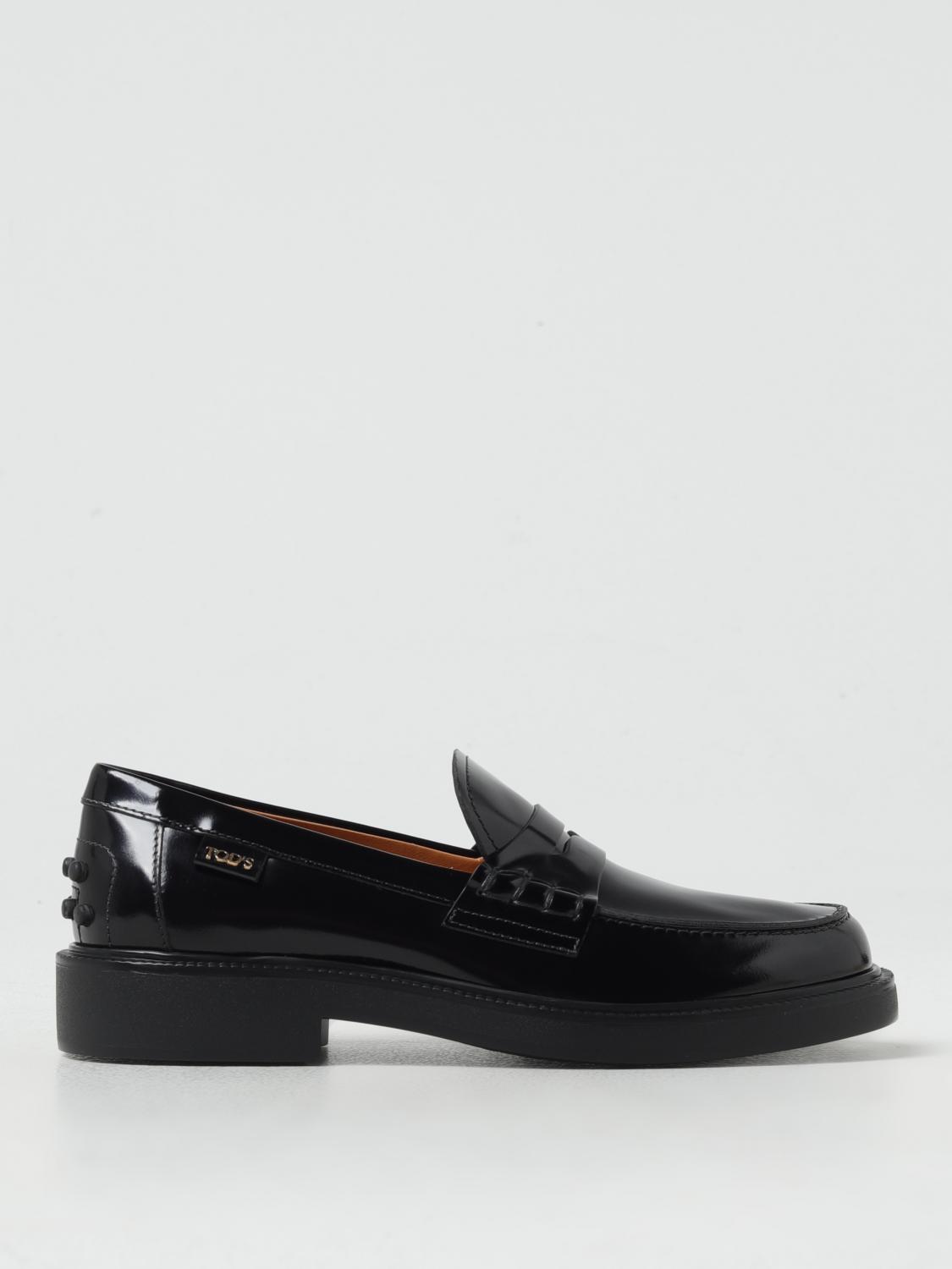 Shop Tod's Loafers  Woman Color Black In Schwarz