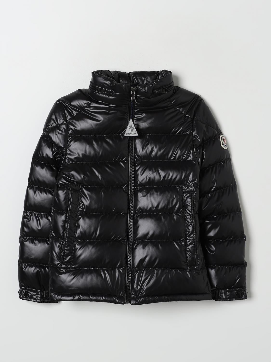 Shop Moncler Jacket  Kids Color Black In Schwarz