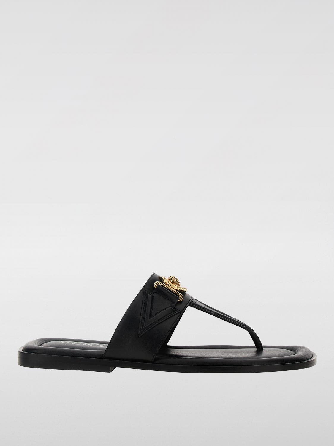 Shop Versace Sandals  Men Color Black In Schwarz