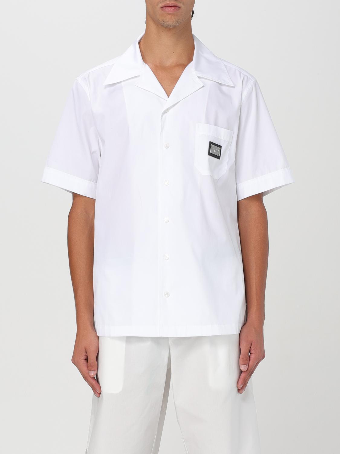 Shop Dolce & Gabbana Shirt  Men Color White In Weiss